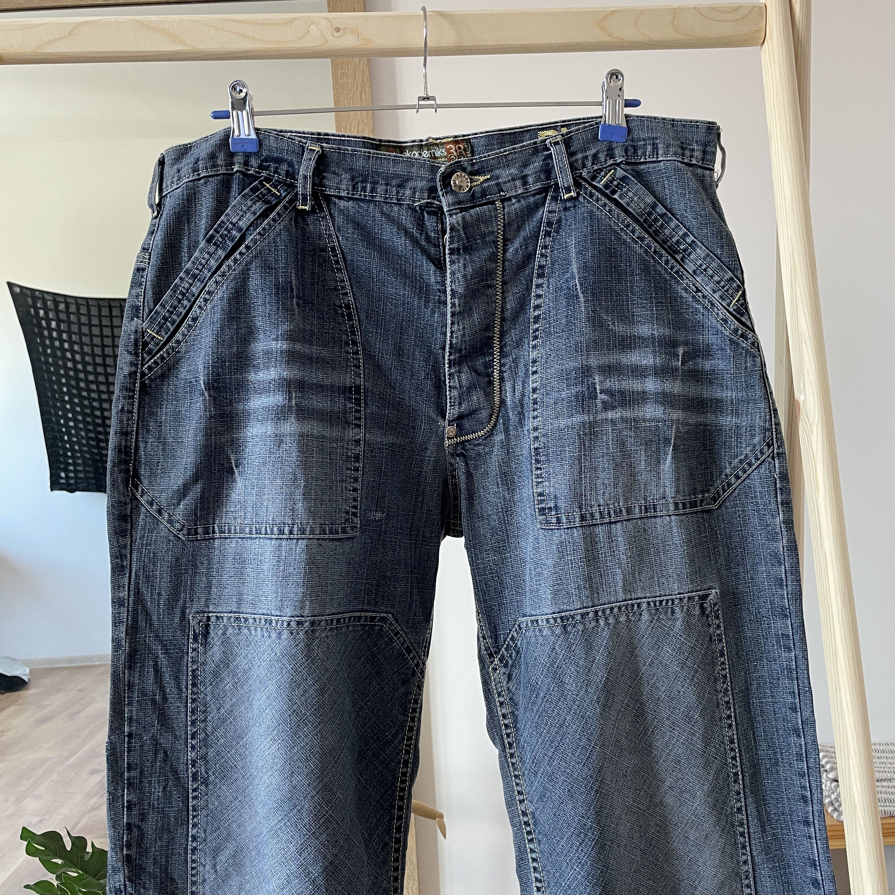 Akademiks Akademiks Vintage Y2K Double Knee Wide Leg Denim Size 38 Size US 38 / EU 54 - 3 Thumbnail