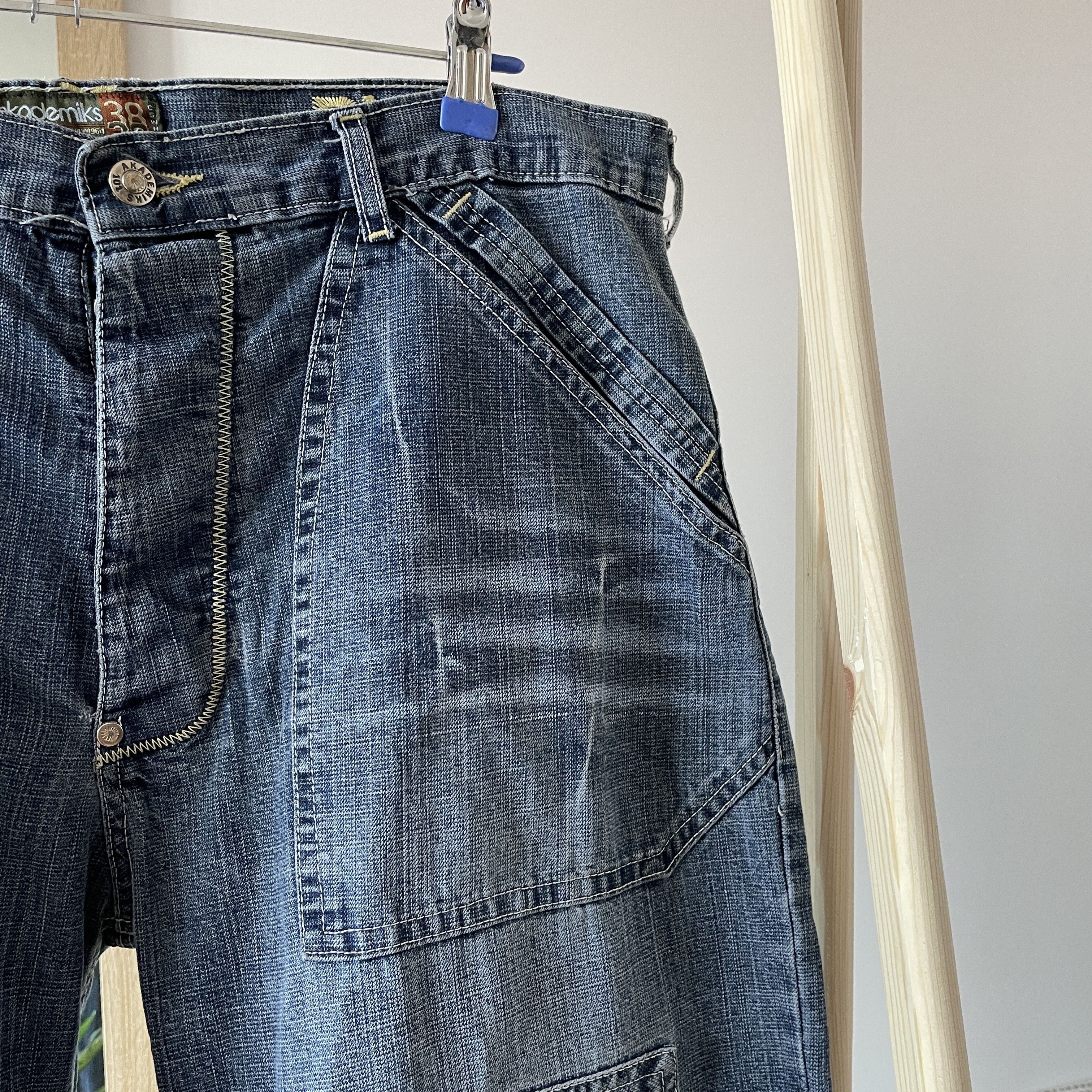 Akademiks Akademiks Vintage Y2K Double Knee Wide Leg Denim Size 38 Size US 38 / EU 54 - 8 Thumbnail