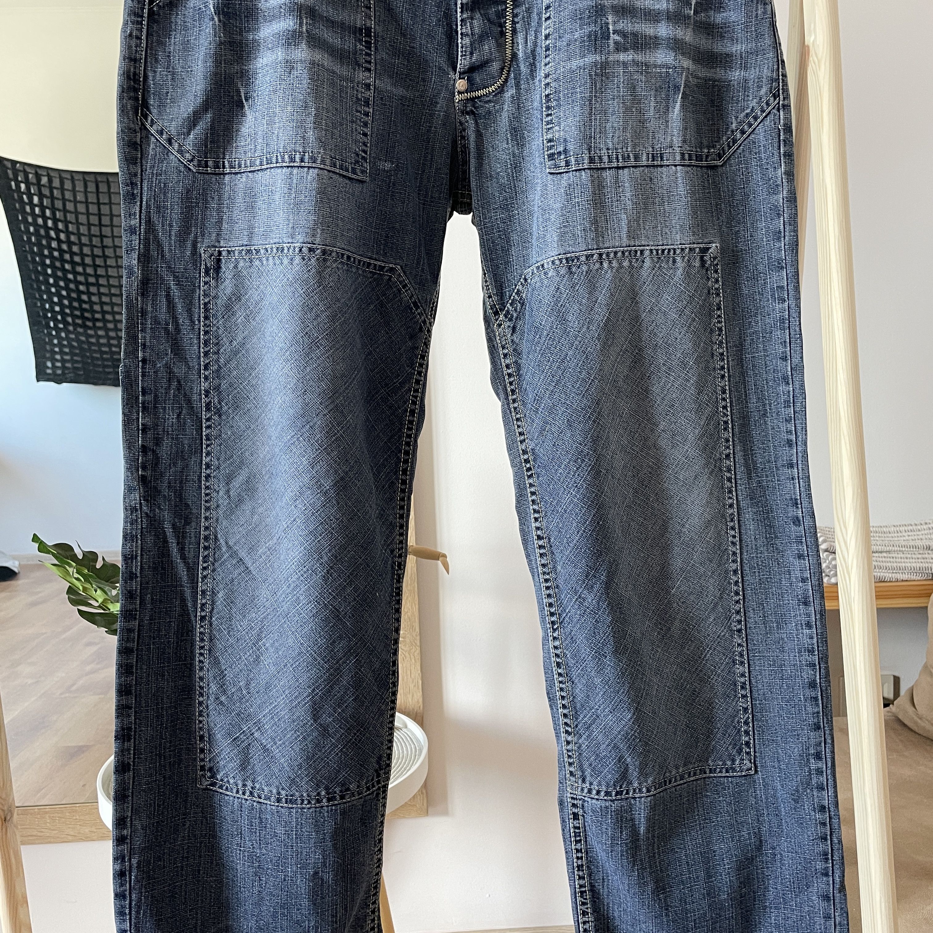 Akademiks Akademiks Vintage Y2K Double Knee Wide Leg Denim Size 38 Size US 38 / EU 54 - 5 Thumbnail