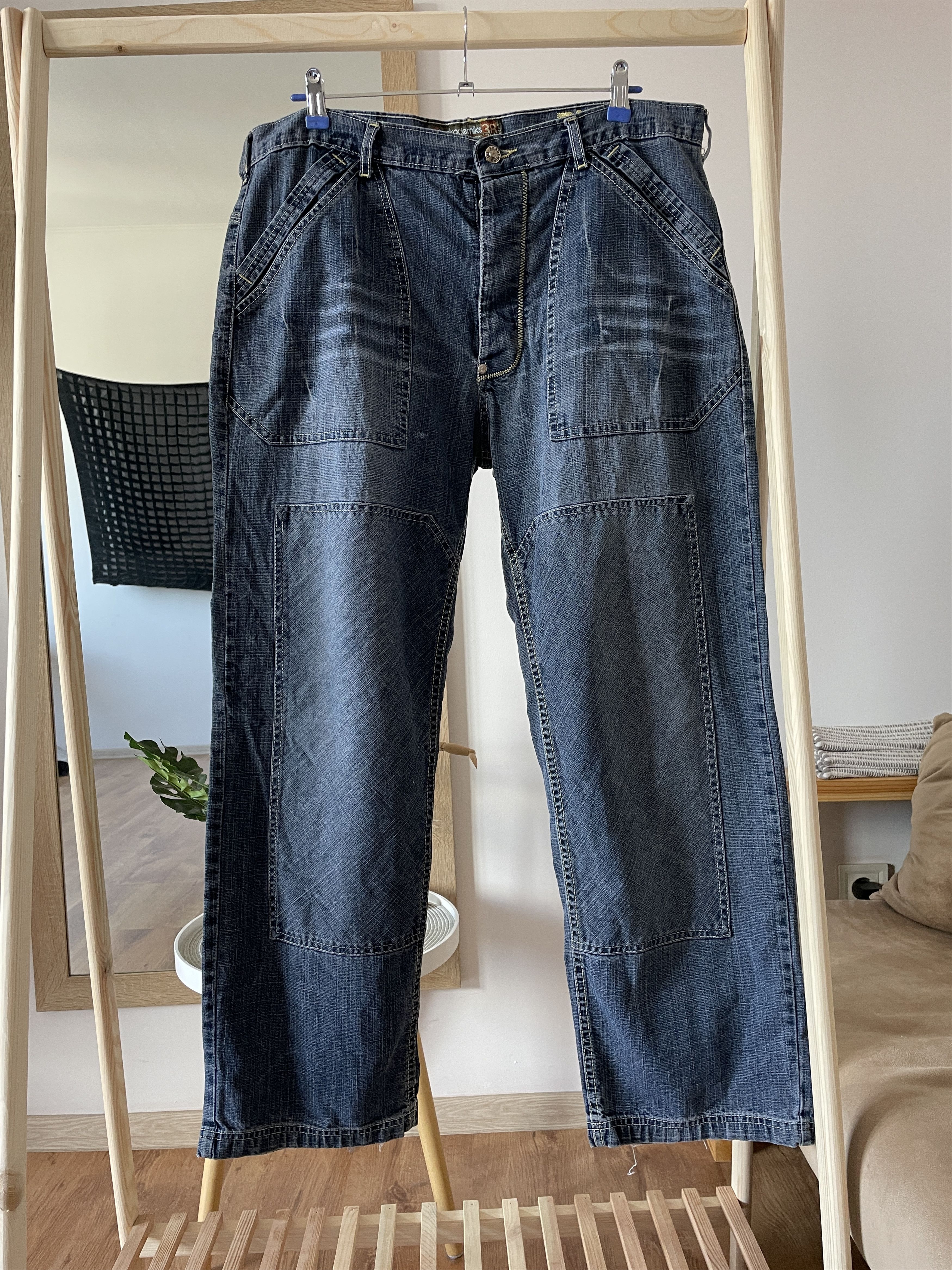 Akademiks Akademiks Vintage Y2K Double Knee Wide Leg Denim Size 38 Size US 38 / EU 54 - 1 Thumbnail