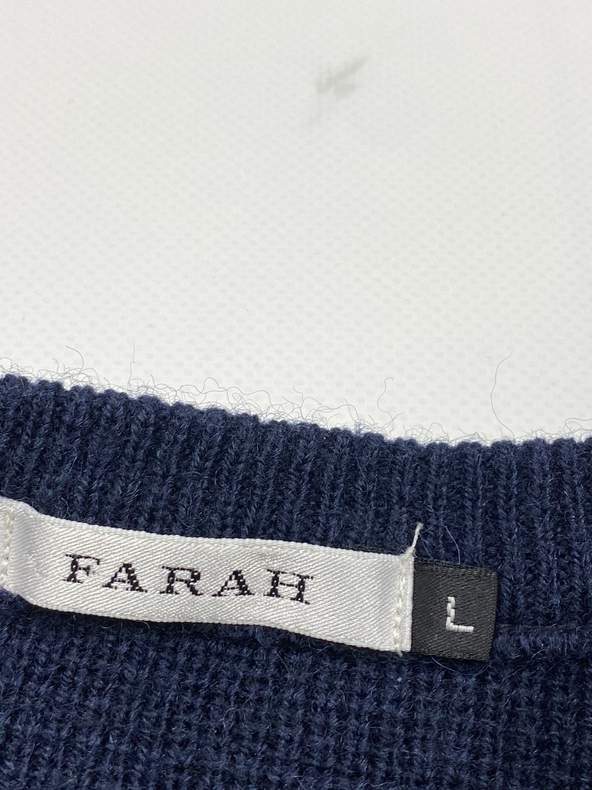 Farah LASTDROP🔥Vintage Farah Wool Acrilic Abstract Knitted Stripe Size US L / EU 52-54 / 3 - 6 Thumbnail