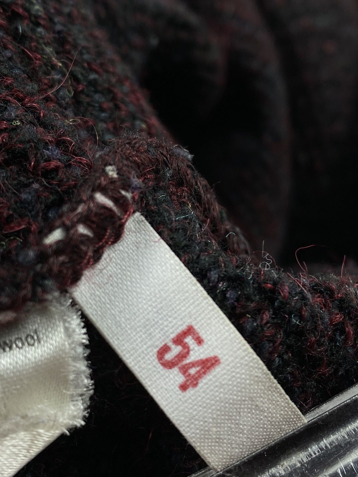 Vintage 🔥LASTDROP🔥 80s W Germany Bloody Alpaca V-neck Sweater Size US L / EU 52-54 / 3 - 8 Thumbnail