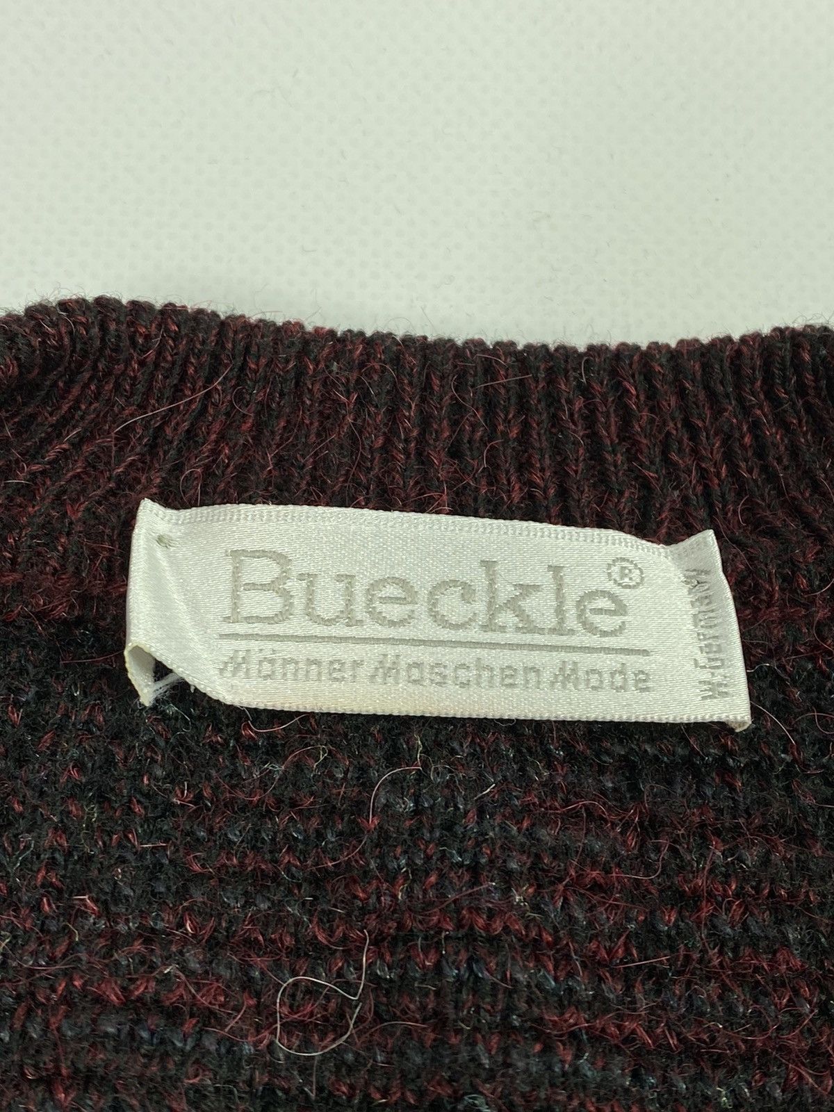 Vintage 🔥LASTDROP🔥 80s W Germany Bloody Alpaca V-neck Sweater Size US L / EU 52-54 / 3 - 4 Thumbnail