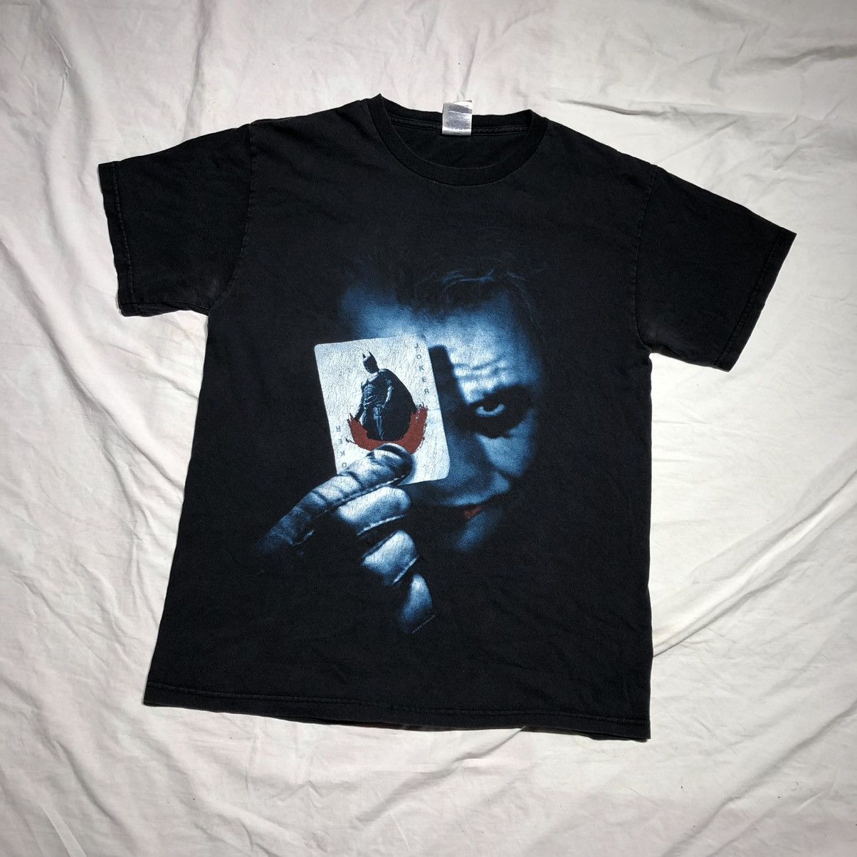 Vintage Heath Ledger Joker The Dark knight Movie T Shirt Size US M / EU 48-50 / 2 - 1 Thumbnail