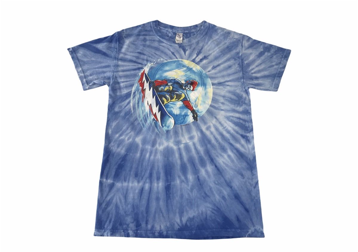 Vintage Y2k Grateful Dead Snowboarding Skull Bone Tie Dye