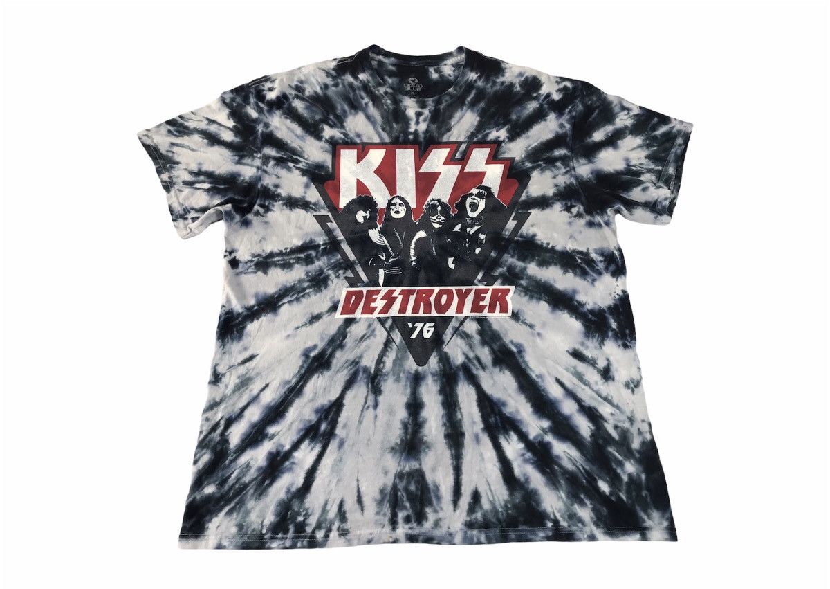 KISS 90s Liquid Blue Kiss Destroyer Tour 76 Album Cover Bullseye Size US XL / EU 56 / 4 - 1 Thumbnail