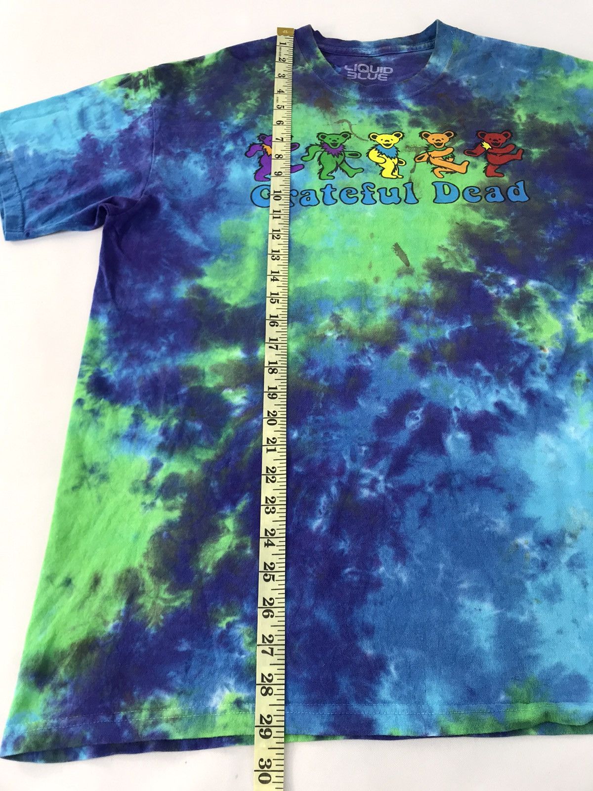 Grateful Dead × Liquid Blue Liquid Blue Grateful Dead Dancing Bear Crumple Blue Tie Dye Size US XL / EU 56 / 4 - 7 Thumbnail