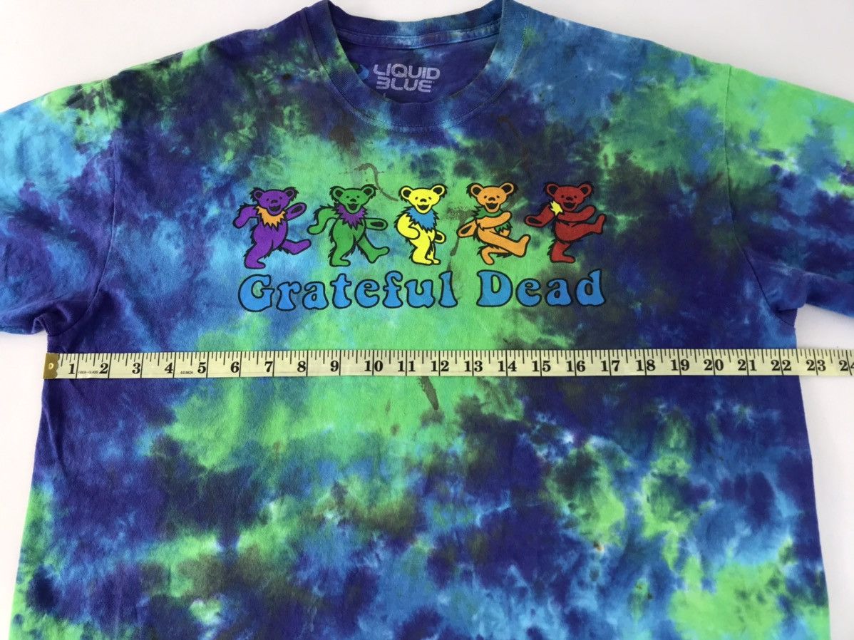 Grateful Dead × Liquid Blue Liquid Blue Grateful Dead Dancing Bear Crumple Blue Tie Dye Size US XL / EU 56 / 4 - 6 Thumbnail