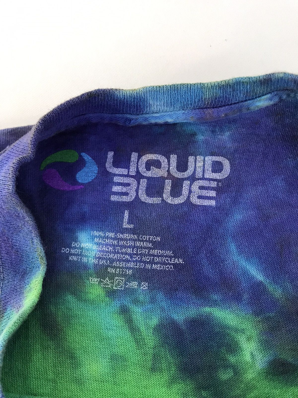 Grateful Dead × Liquid Blue Liquid Blue Grateful Dead Dancing Bear Crumple Blue Tie Dye Size US XL / EU 56 / 4 - 5 Thumbnail
