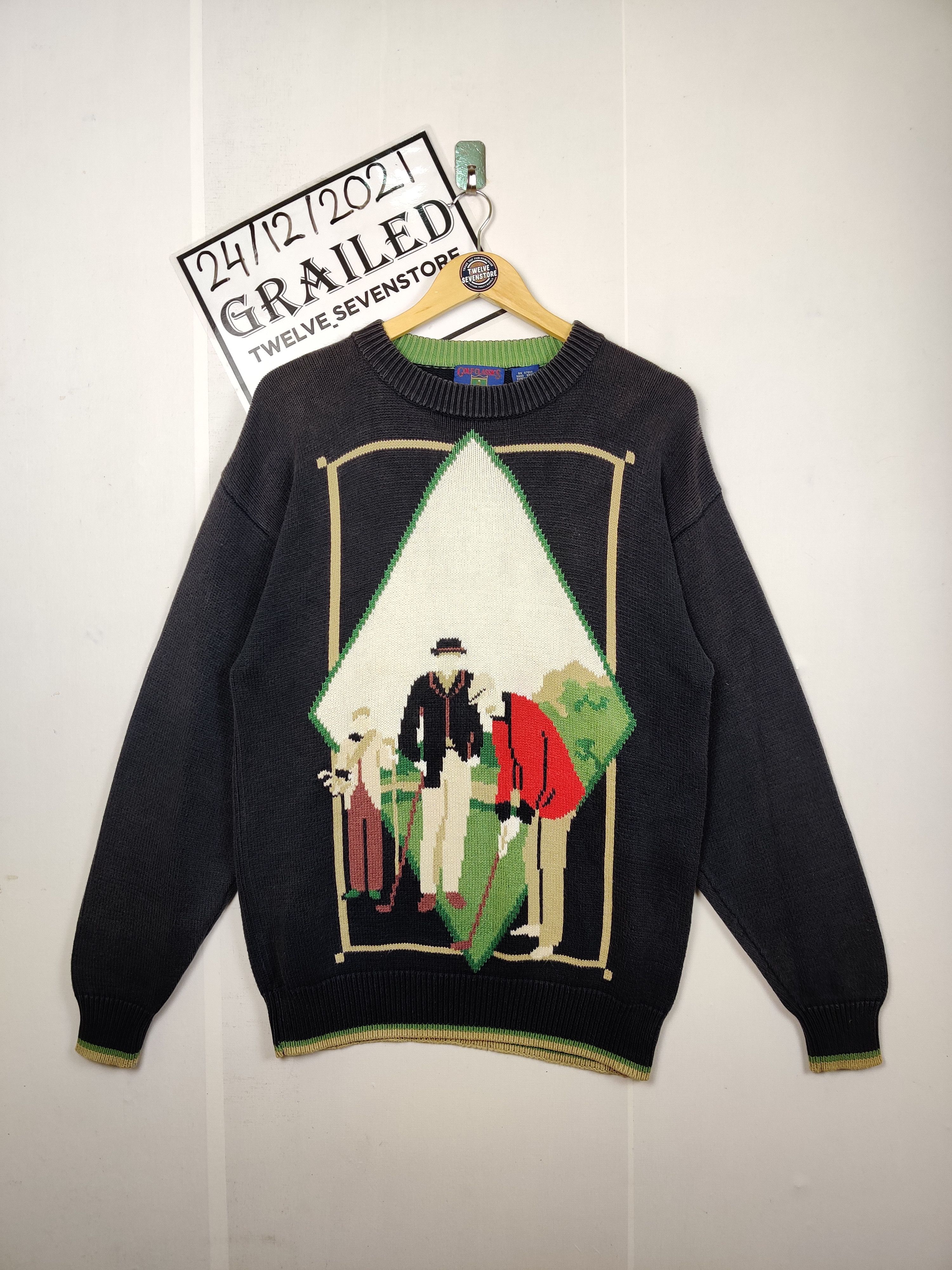 Vintage Vintage Golf Classics Knit Sweater Nice Design Size US M / EU 48-50 / 2 - 1 Thumbnail