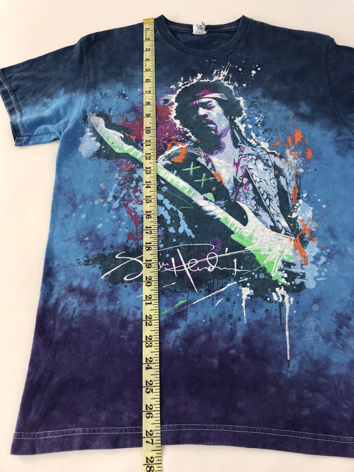 Jimi Hendrix Jimi Hendrix Big Logo Dark Blue Haze Tie Dye Tee Size US M / EU 48-50 / 2 - 8 Thumbnail