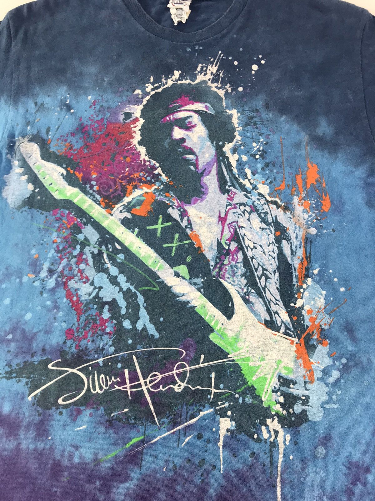 Jimi Hendrix Jimi Hendrix Big Logo Dark Blue Haze Tie Dye Tee Size US M / EU 48-50 / 2 - 3 Thumbnail