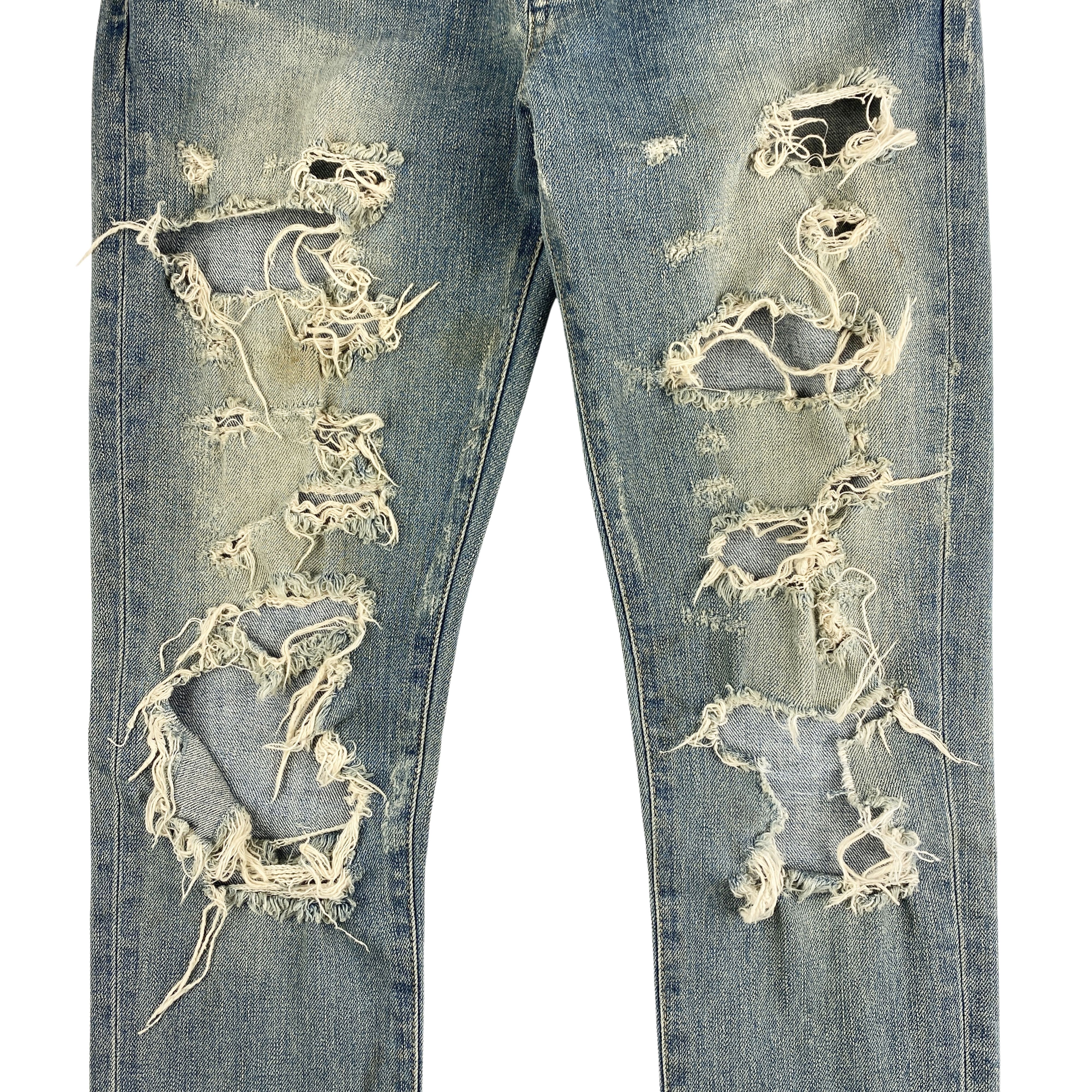 Saint Laurent Paris Saint Laurent FW14 D01 Knee Blowout Jeans Size US 28 / EU 44 - 5 Thumbnail