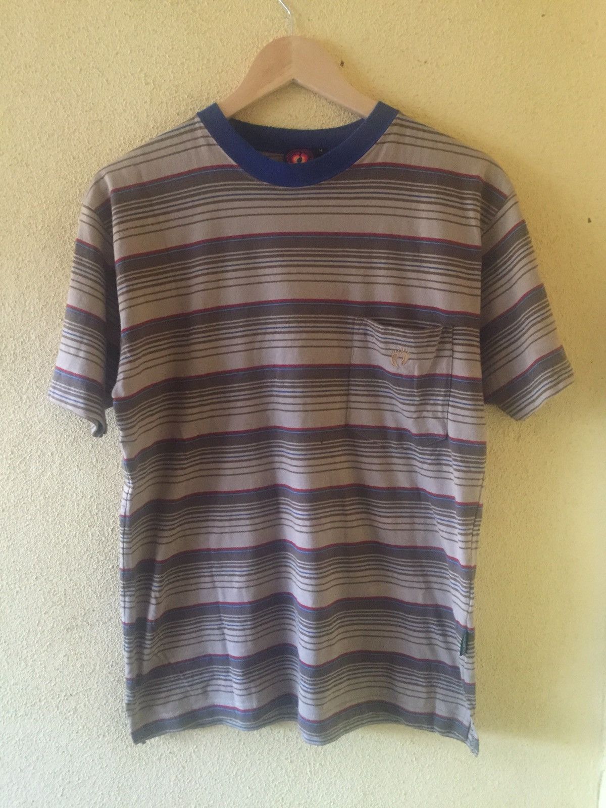 Hang Ten Hang Ten Stripe Single Pocket Tee Tshirt Size US M / EU 48-50 / 2 - 1 Thumbnail