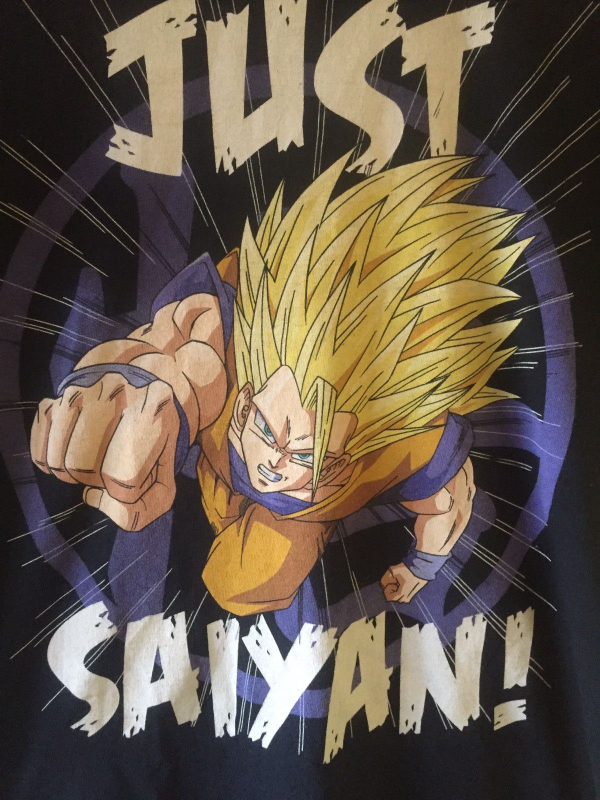 Cartoon Network Vintage Dragon Ball Z Goku Just Saiyan Tee Tshirt Size US S / EU 44-46 / 1 - 2 Thumbnail