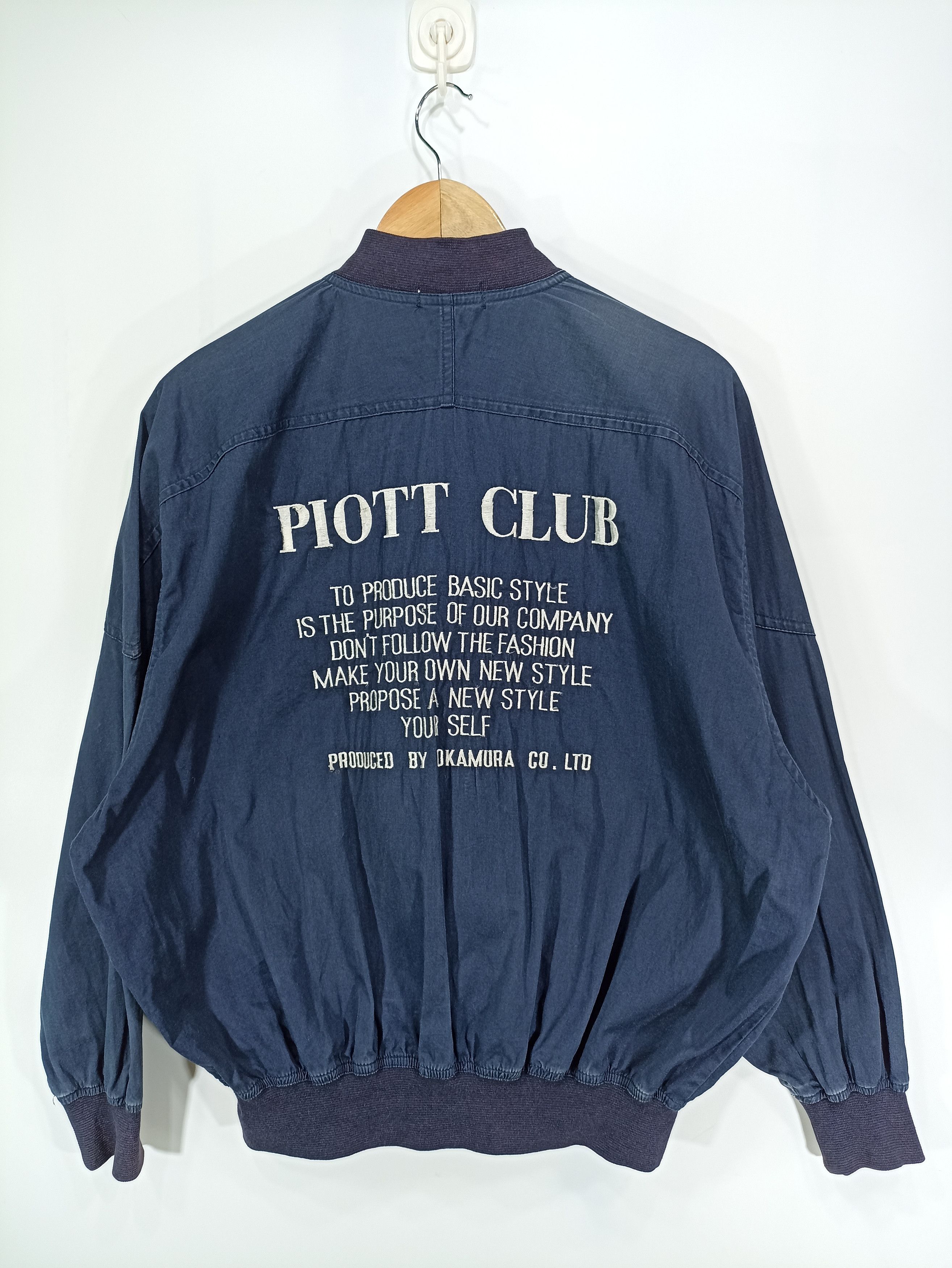 Japanese Brand × Vintage Vintage Piott Club Embroidered Bomber Jacket Size US L / EU 52-54 / 3 - 3 Thumbnail