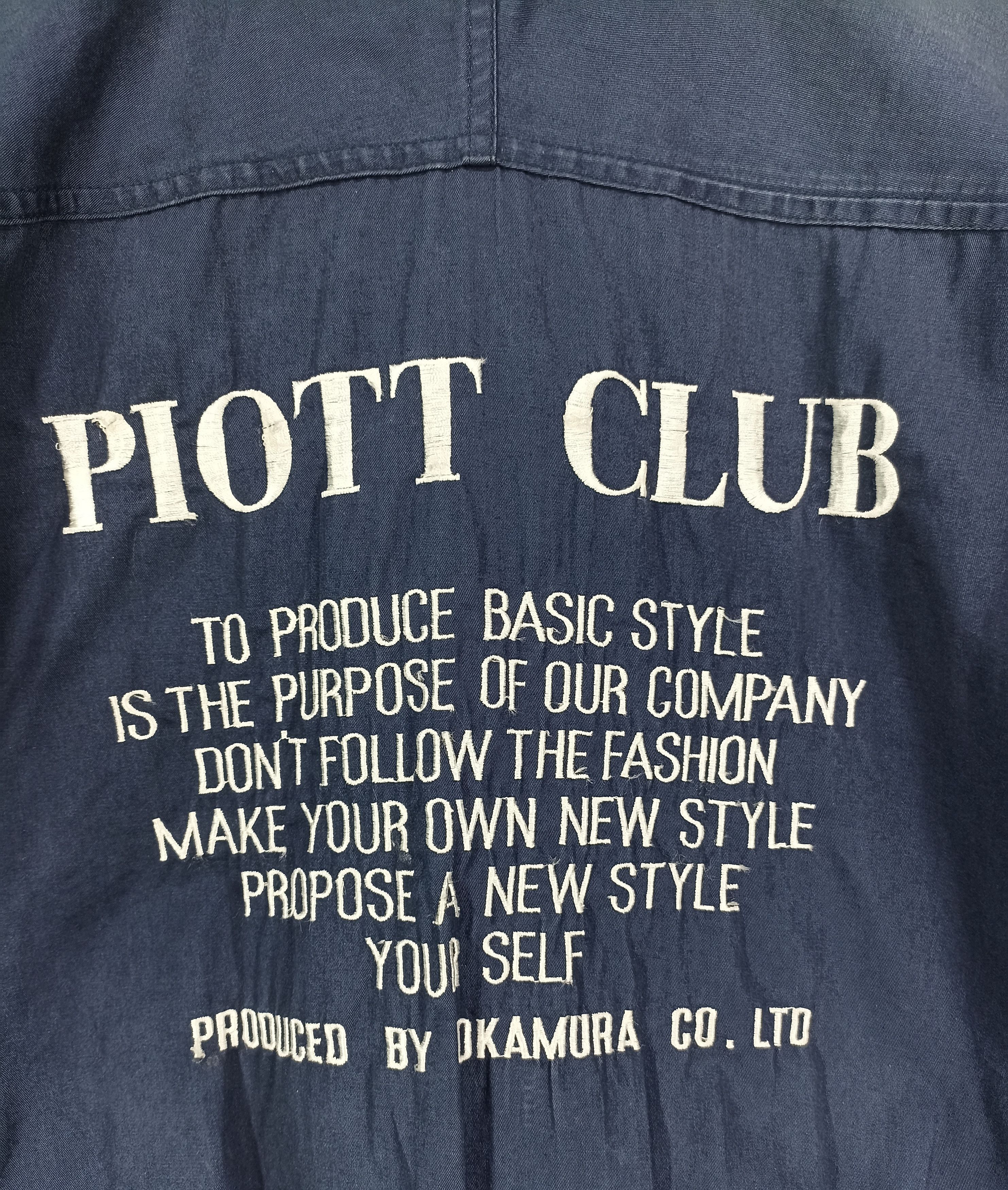 Japanese Brand × Vintage Vintage Piott Club Embroidered Bomber Jacket Size US L / EU 52-54 / 3 - 5 Thumbnail