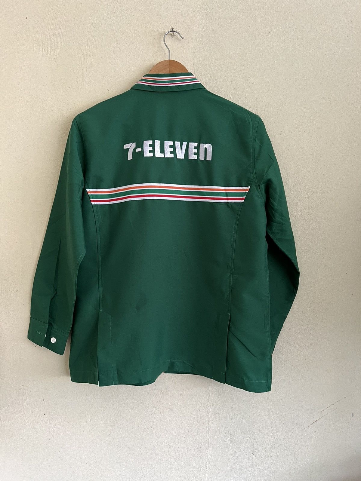 Uniform Wares × Vintage Vintage 90’s 7 Eleven Workers Uniform Embrodery Logo Shirt Size US S / EU 44-46 / 1 - 1 Thumbnail