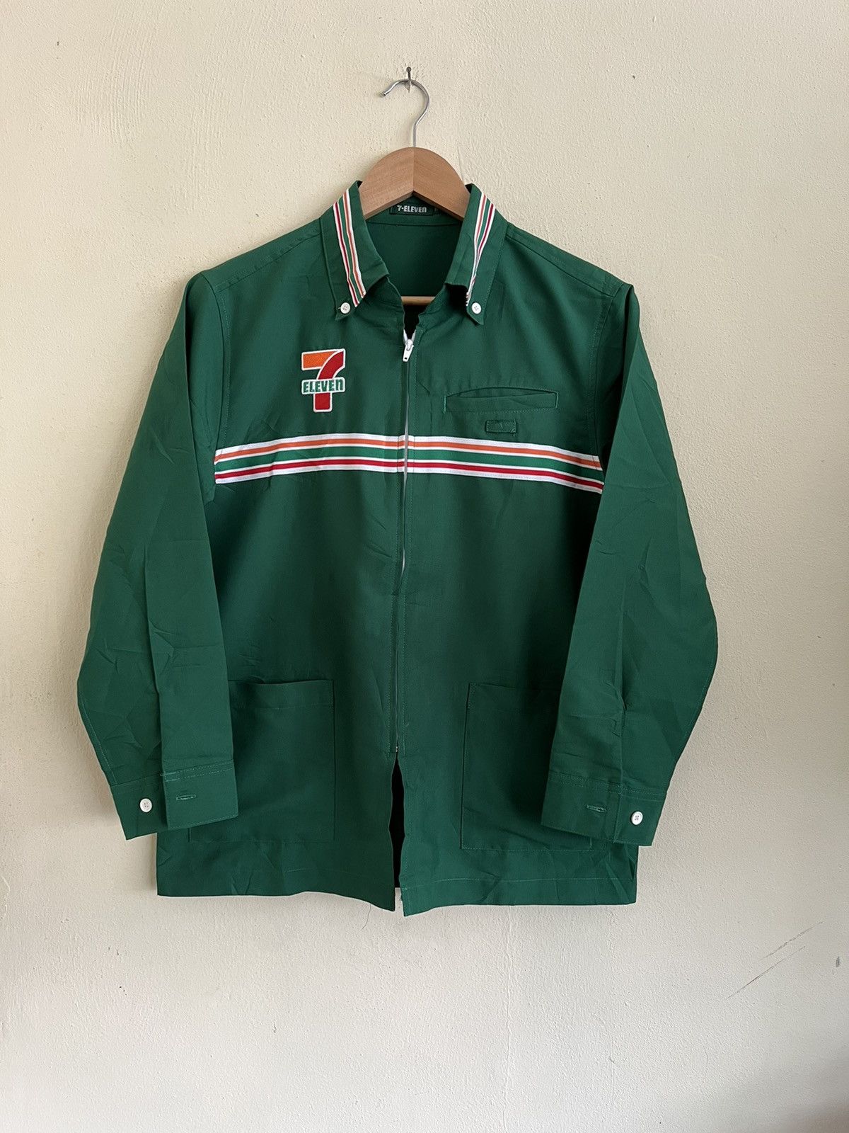 Uniform Wares × Vintage Vintage 90’s 7 Eleven Workers Uniform Embrodery Logo Shirt Size US S / EU 44-46 / 1 - 2 Thumbnail