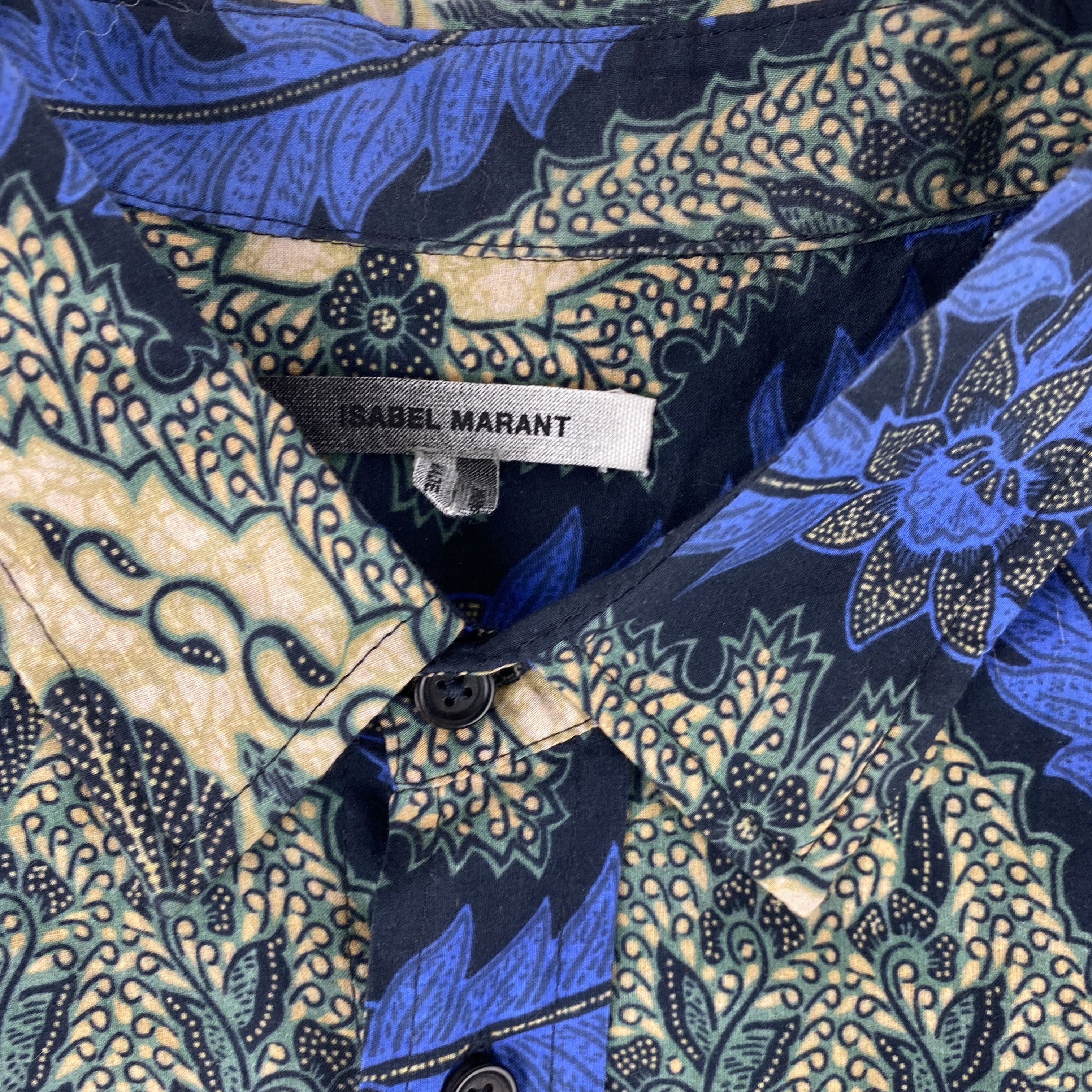 Isabel Marant Isabel Marant Floral Pattern Shirt Size US XL / EU 56 / 4 - 5 Thumbnail