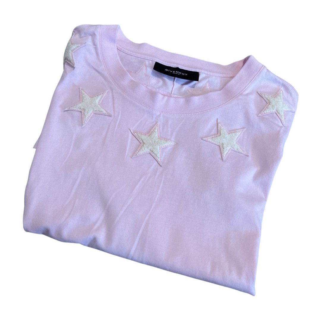 Givenchy GIVENCHY PINK STARS TEE SHIRT Size US XXL / EU 58 / 5 - 3 Thumbnail