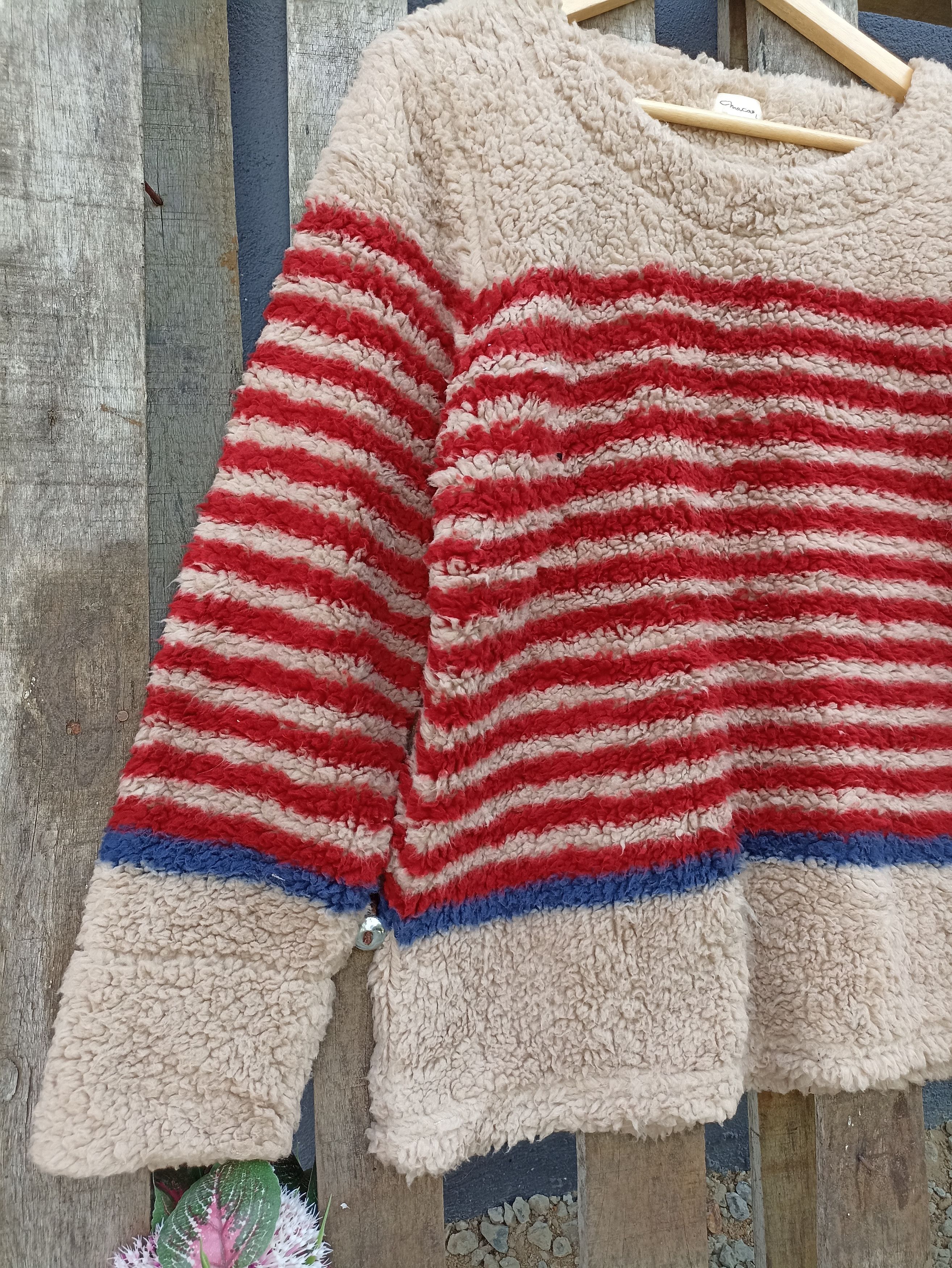 Japanese Brand Very Rare Macai Sherpa X Retro Fleece Size US L / EU 52-54 / 3 - 3 Thumbnail