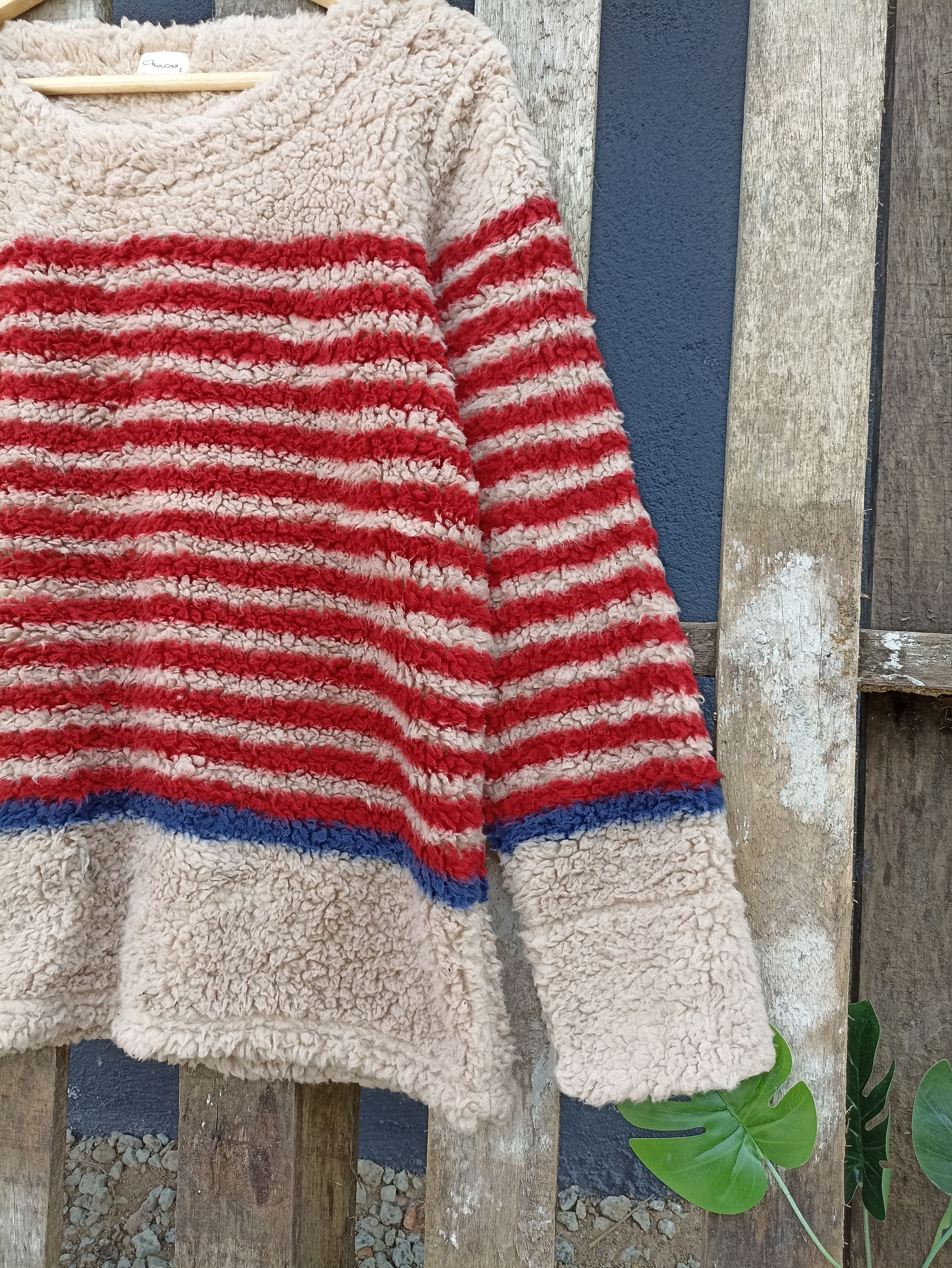 Japanese Brand Very Rare Macai Sherpa X Retro Fleece Size US L / EU 52-54 / 3 - 2 Thumbnail