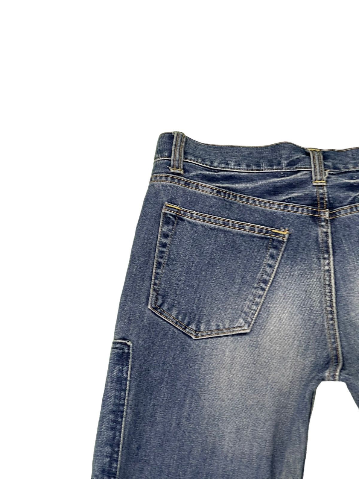 Japanese Brand Slim Jeans John Bull Japan Patchwork Boro Denim 9🟦 Size US 30 / EU 46 - 18 Thumbnail