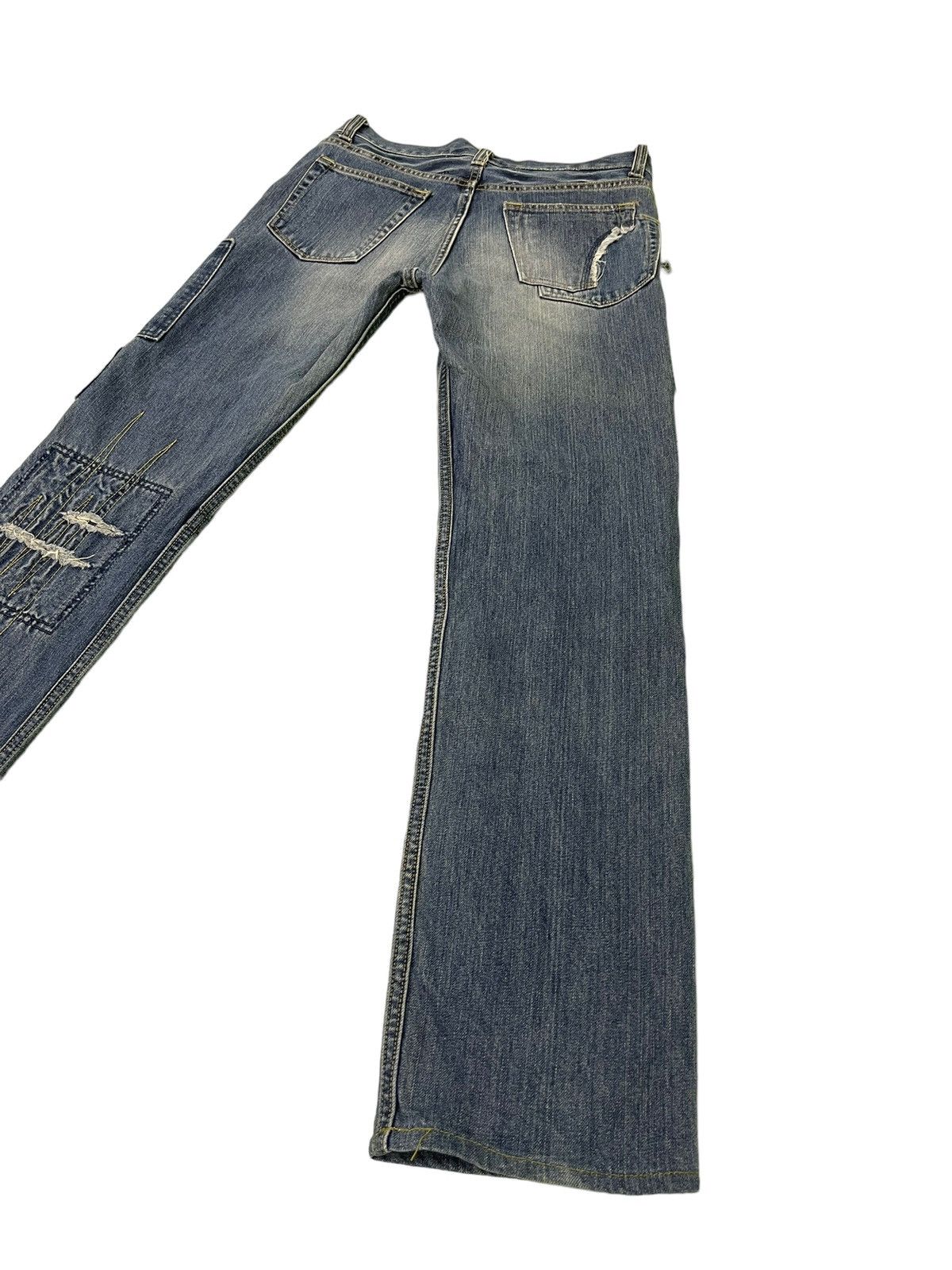 Japanese Brand Slim Jeans John Bull Japan Patchwork Boro Denim 9🟦 Size US 30 / EU 46 - 13 Thumbnail