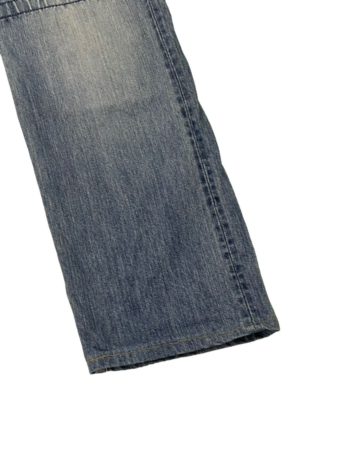 Japanese Brand Slim Jeans John Bull Japan Patchwork Boro Denim 9🟦 Size US 30 / EU 46 - 4 Thumbnail