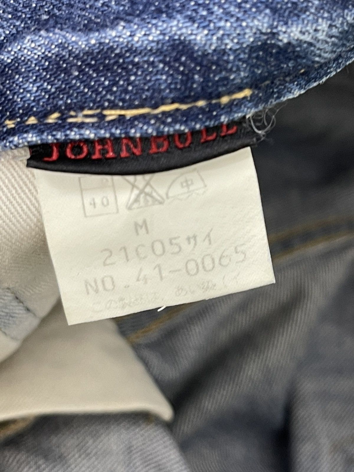 Japanese Brand Slim Jeans John Bull Japan Patchwork Boro Denim 9🟦 Size US 30 / EU 46 - 20 Thumbnail