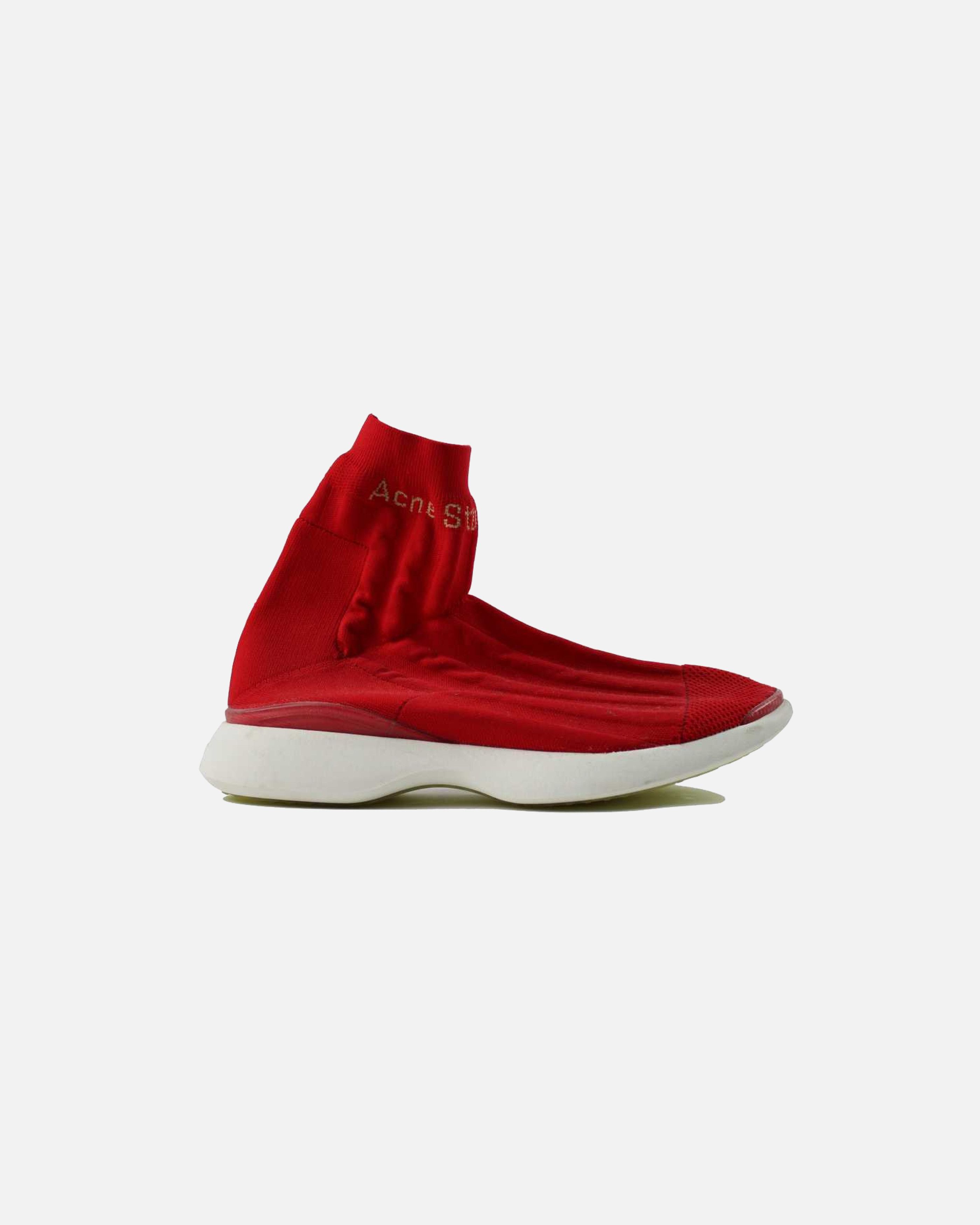 Acne Studios Acne Studios Orange Tristan Sock Sneakers Size US 9 / EU 42 - 1 Thumbnail