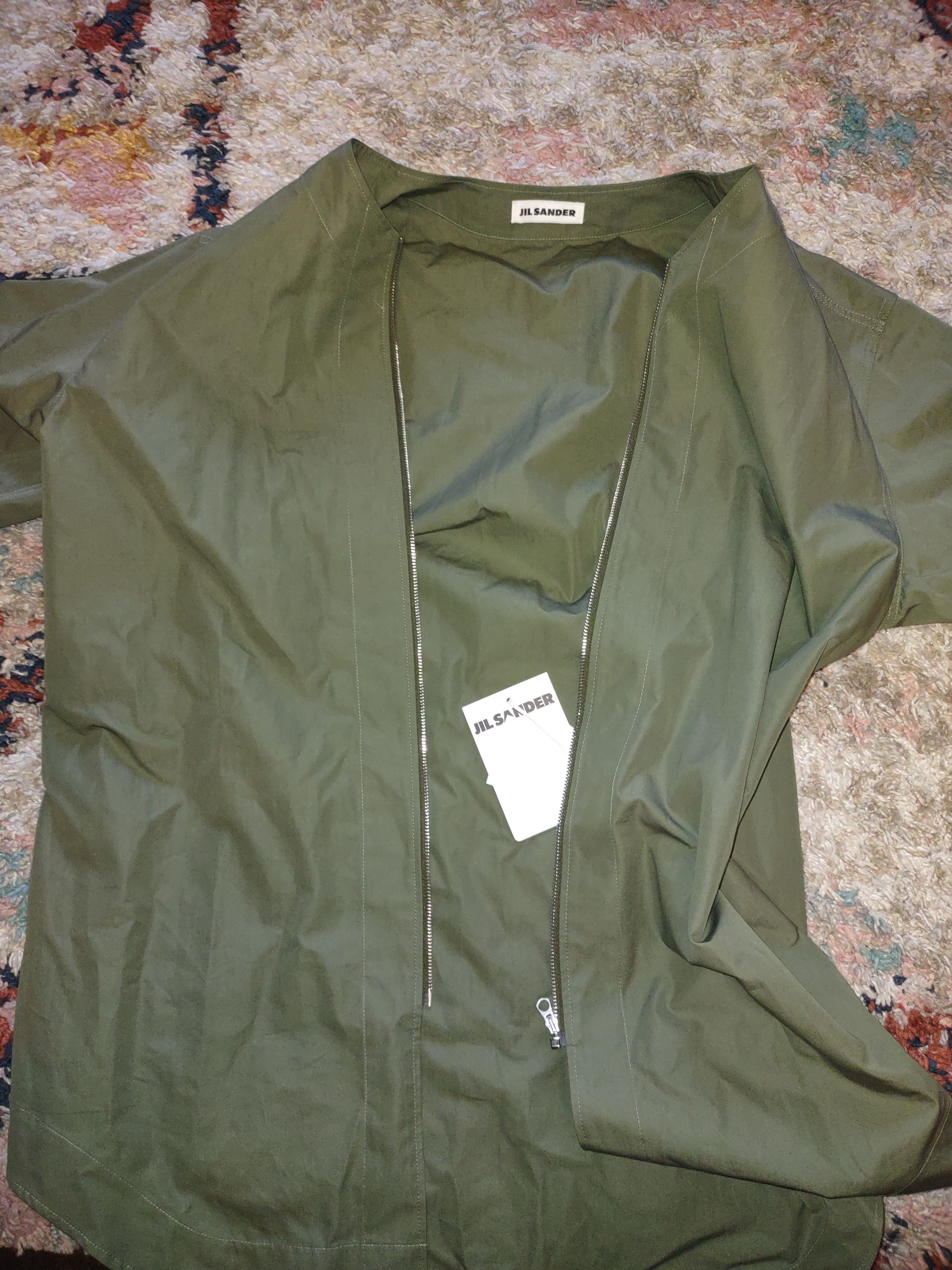Jil Sander Jill Sanders Short Sleeve Zip Overshirt Size US L / EU 52-54 / 3 - 1 Thumbnail