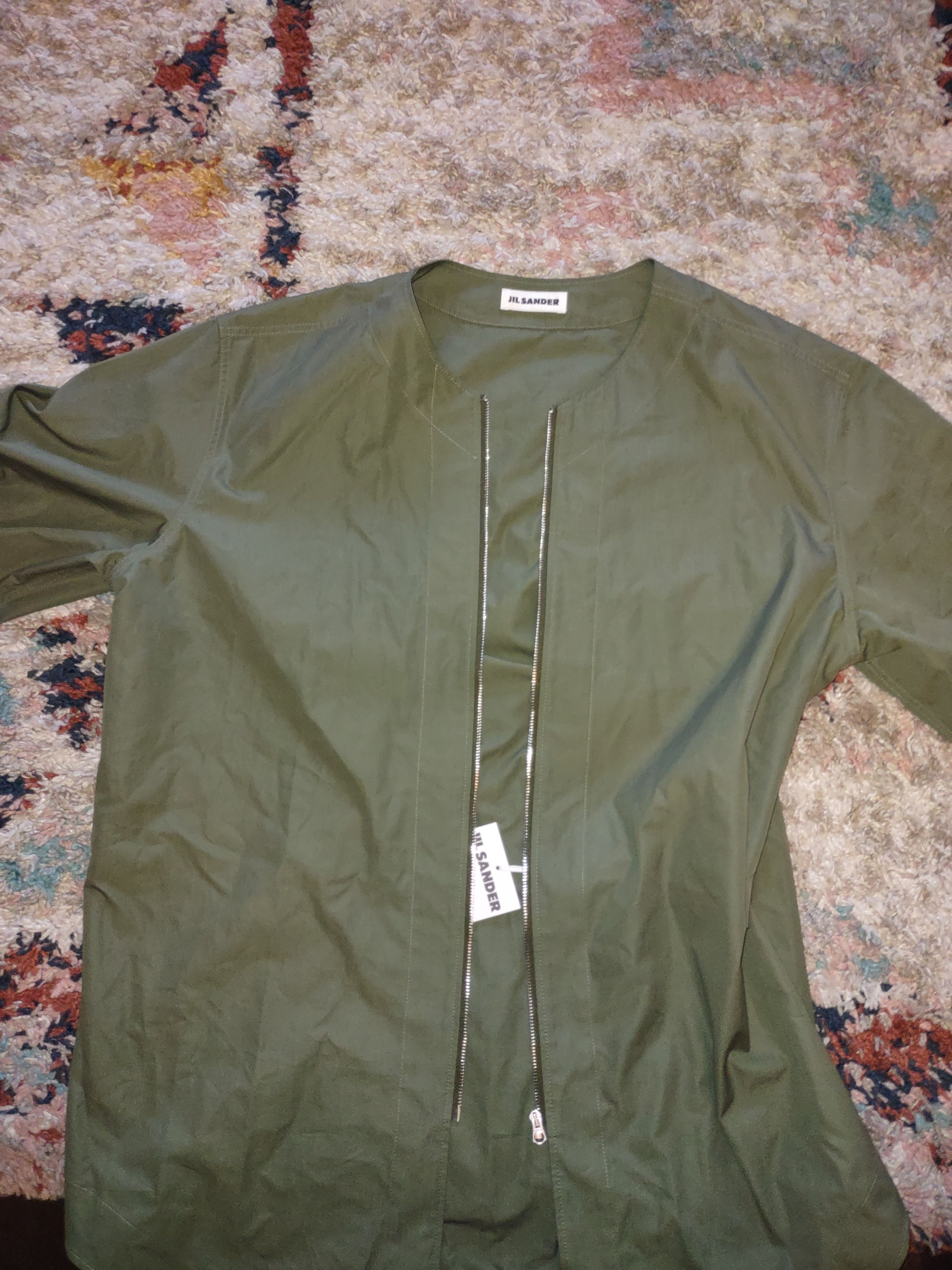 Jil Sander Jill Sanders Short Sleeve Zip Overshirt Size US L / EU 52-54 / 3 - 3 Thumbnail