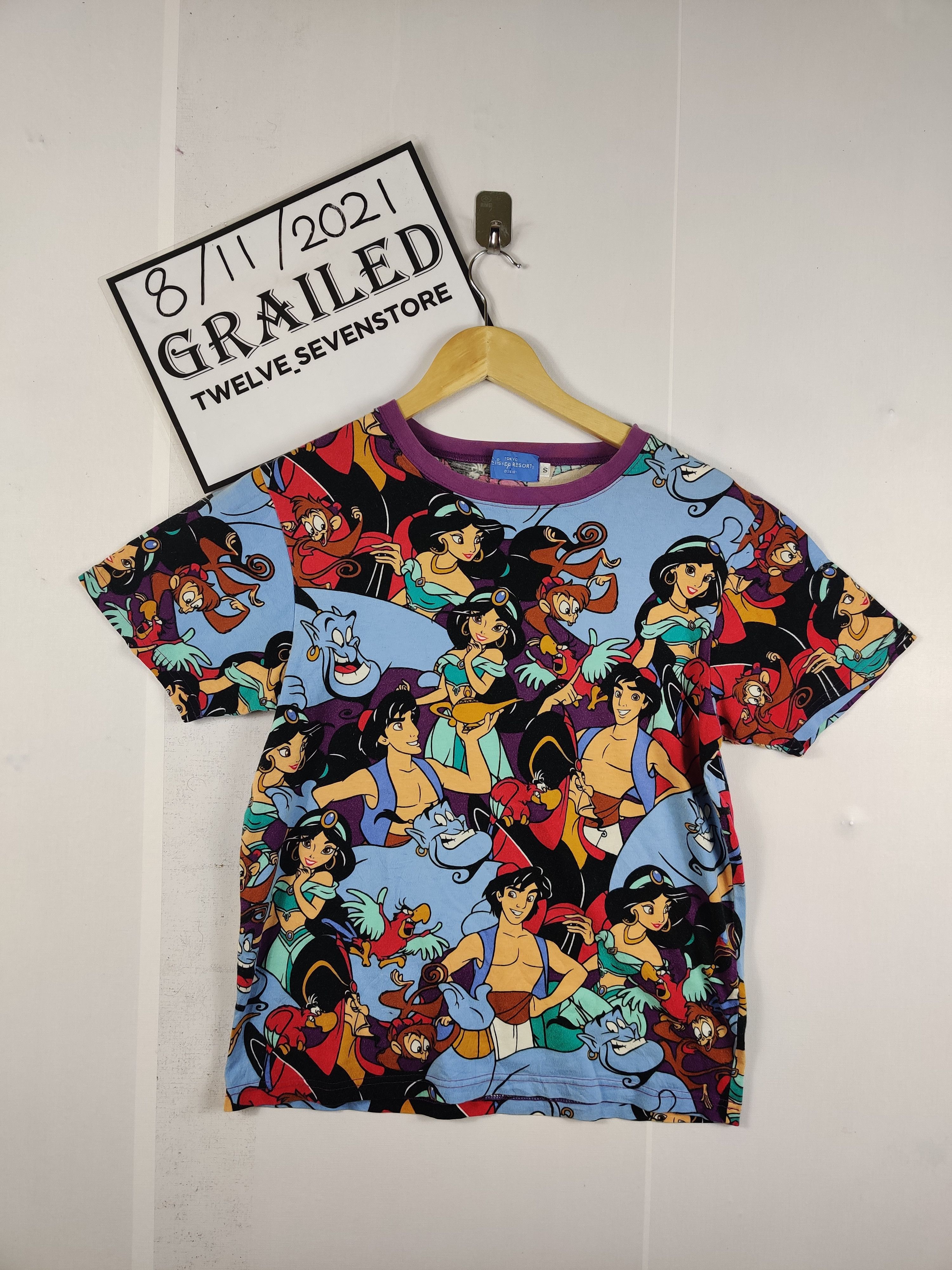 Vintage Disney Aladdin Fullprint Tee Tshirt