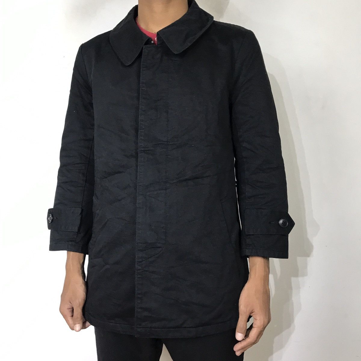 CABANE de ZUCCa ZUCCA BELTED BUTTON CHORE JACKET MADE IN JAPAN Size US M / EU 48-50 / 2 - 3 Thumbnail