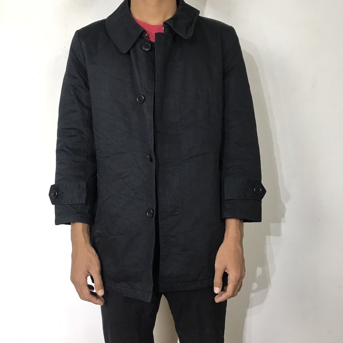 CABANE de ZUCCa ZUCCA BELTED BUTTON CHORE JACKET MADE IN JAPAN Size US M / EU 48-50 / 2 - 2 Thumbnail