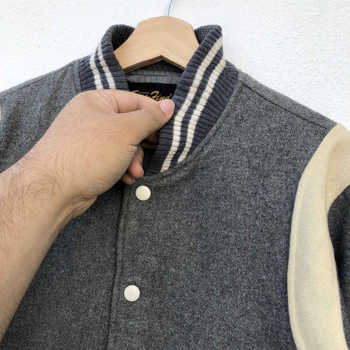 Japanese Brand MILITARY COLLECTIONS VINTAGE VARSITY JACKET TASS-FINDER Size US S / EU 44-46 / 1 - 4 Thumbnail