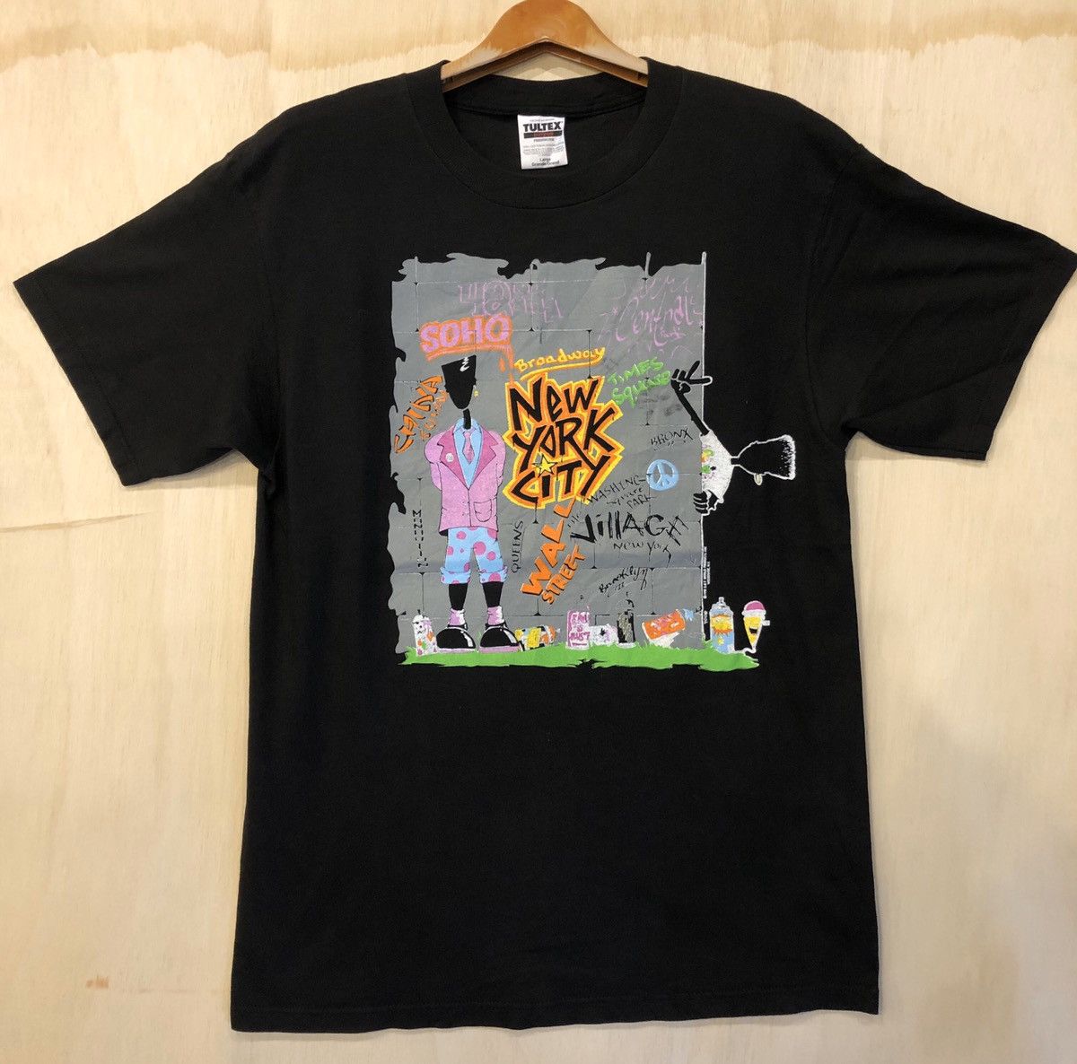 Vintage Vintage 90s New York t shirt Size US L / EU 52-54 / 3 - 1 Thumbnail