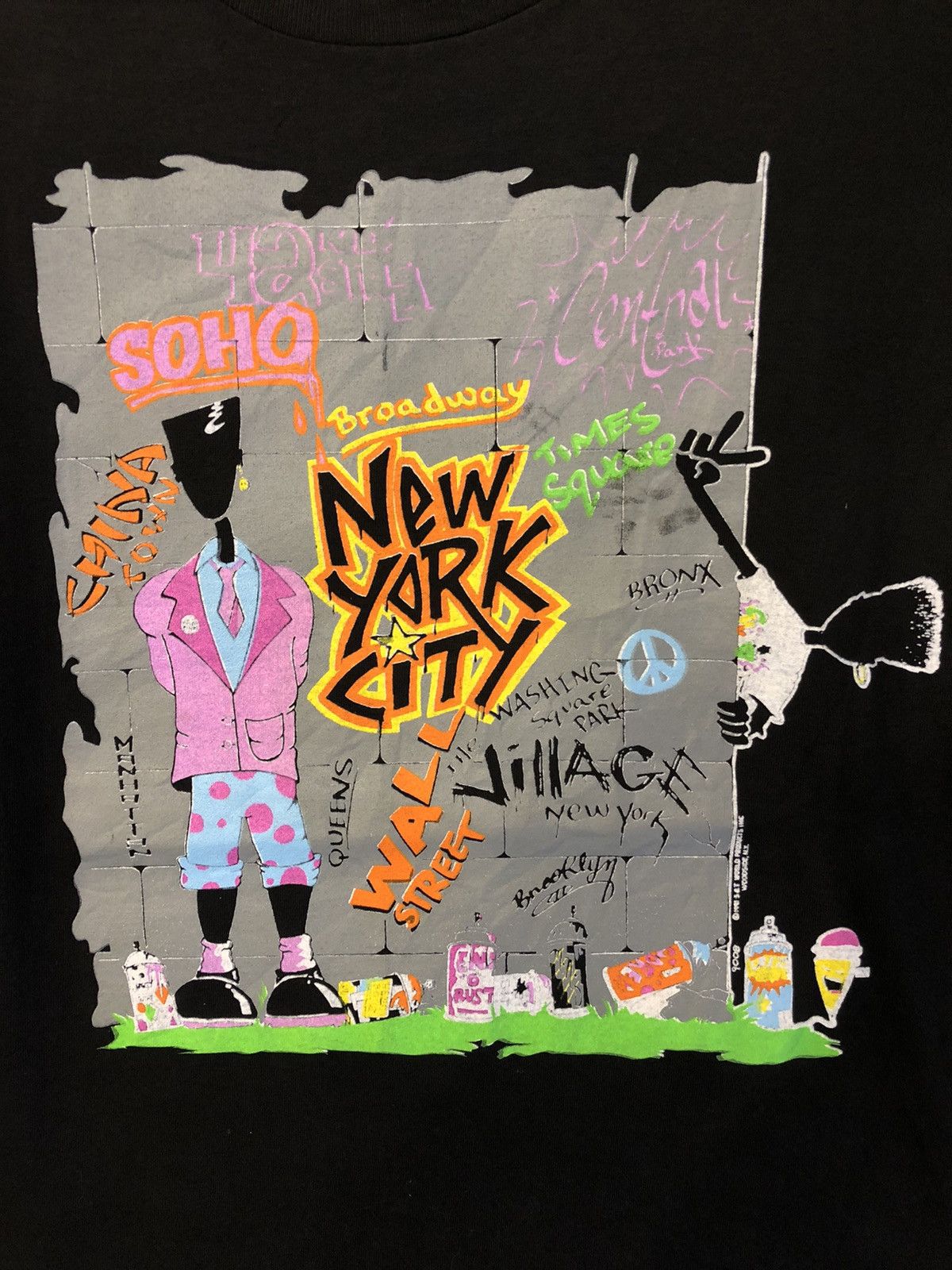 Vintage Vintage 90s New York t shirt Size US L / EU 52-54 / 3 - 2 Thumbnail
