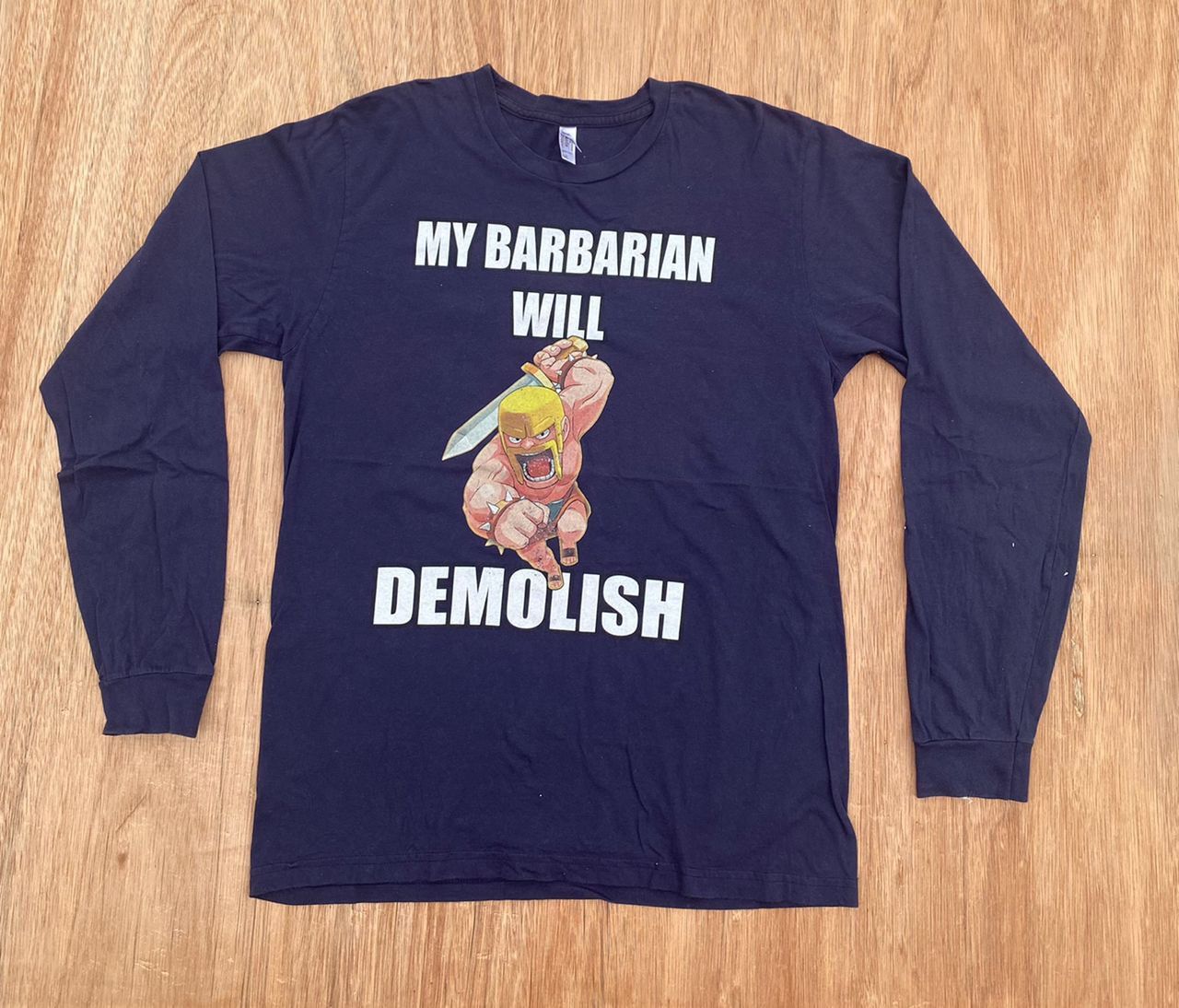 Vintage vintage tee D - 24 my barbarians will demolish Size US L / EU 52-54 / 3 - 1 Thumbnail