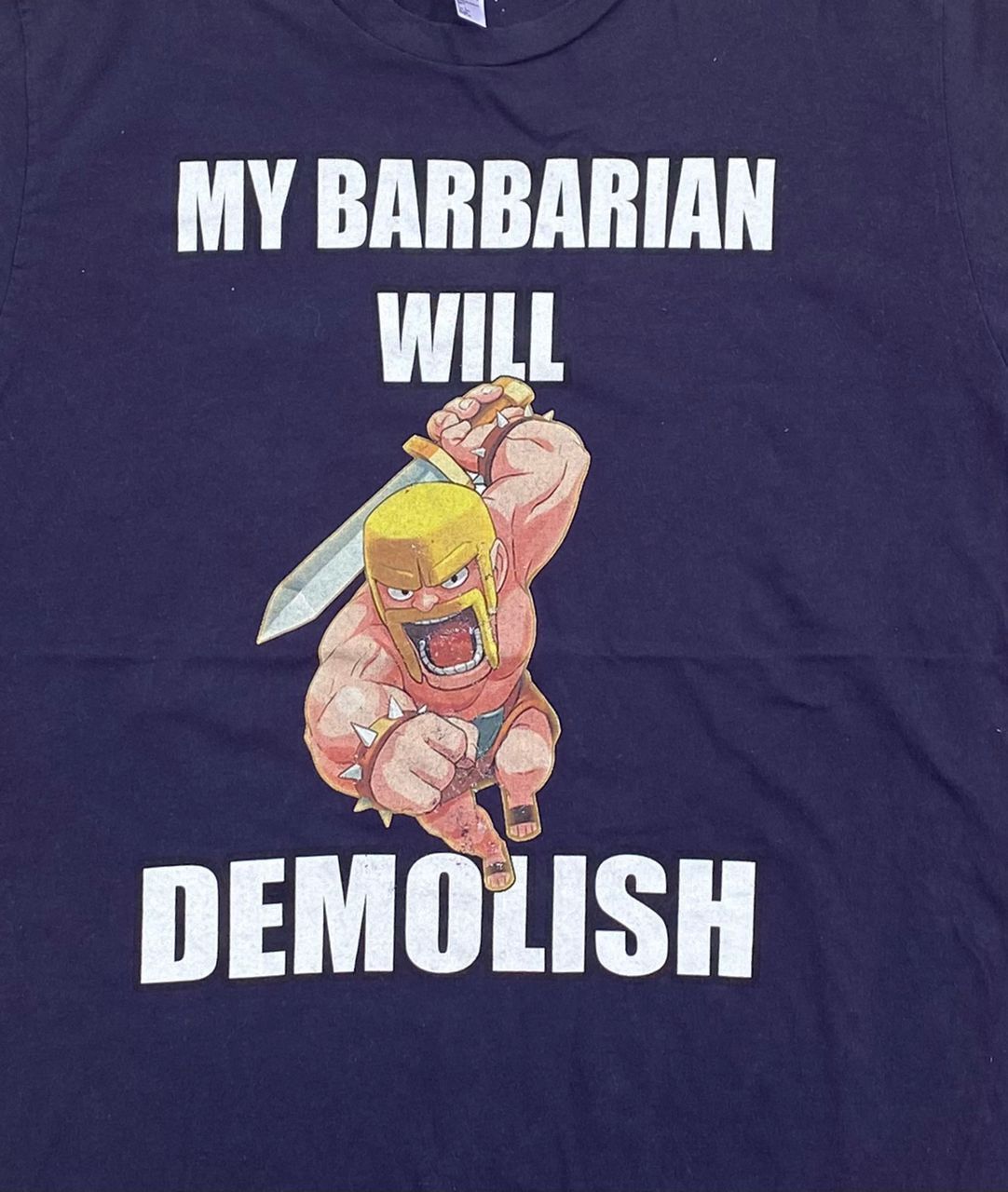 Vintage vintage tee D - 24 my barbarians will demolish Size US L / EU 52-54 / 3 - 2 Thumbnail