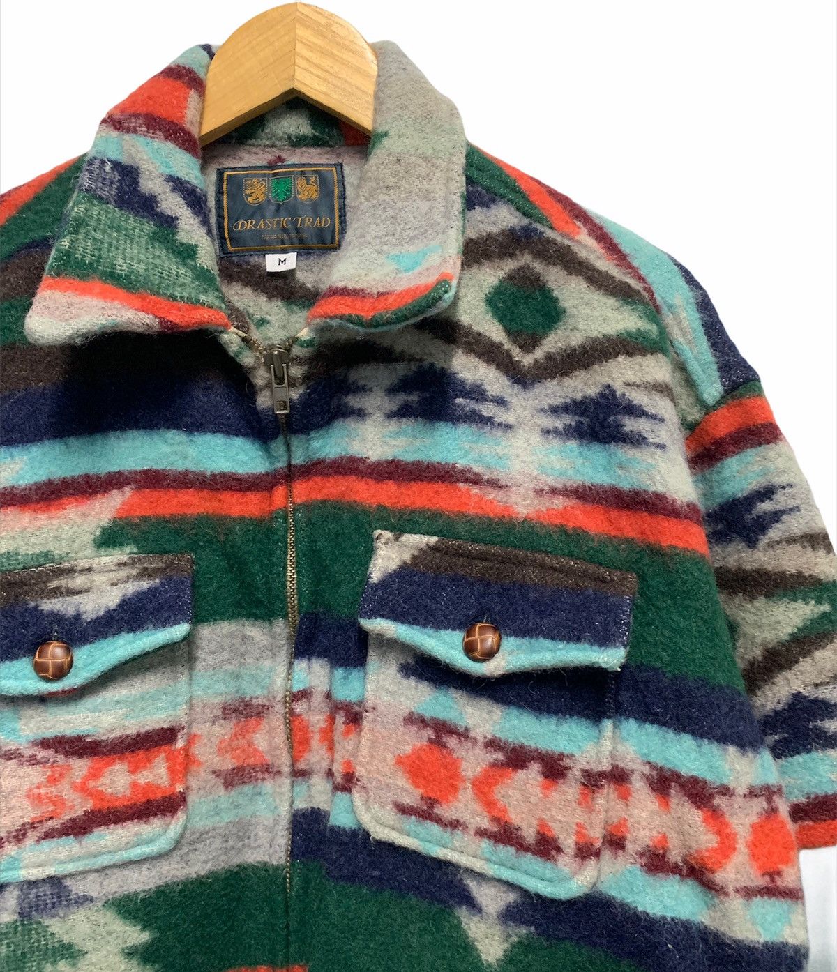 Native × Vintage 🇯🇵 Kapital Mohair Southwestern Navajo Wool Inspired Jacket Size US M / EU 48-50 / 2 - 2 Thumbnail