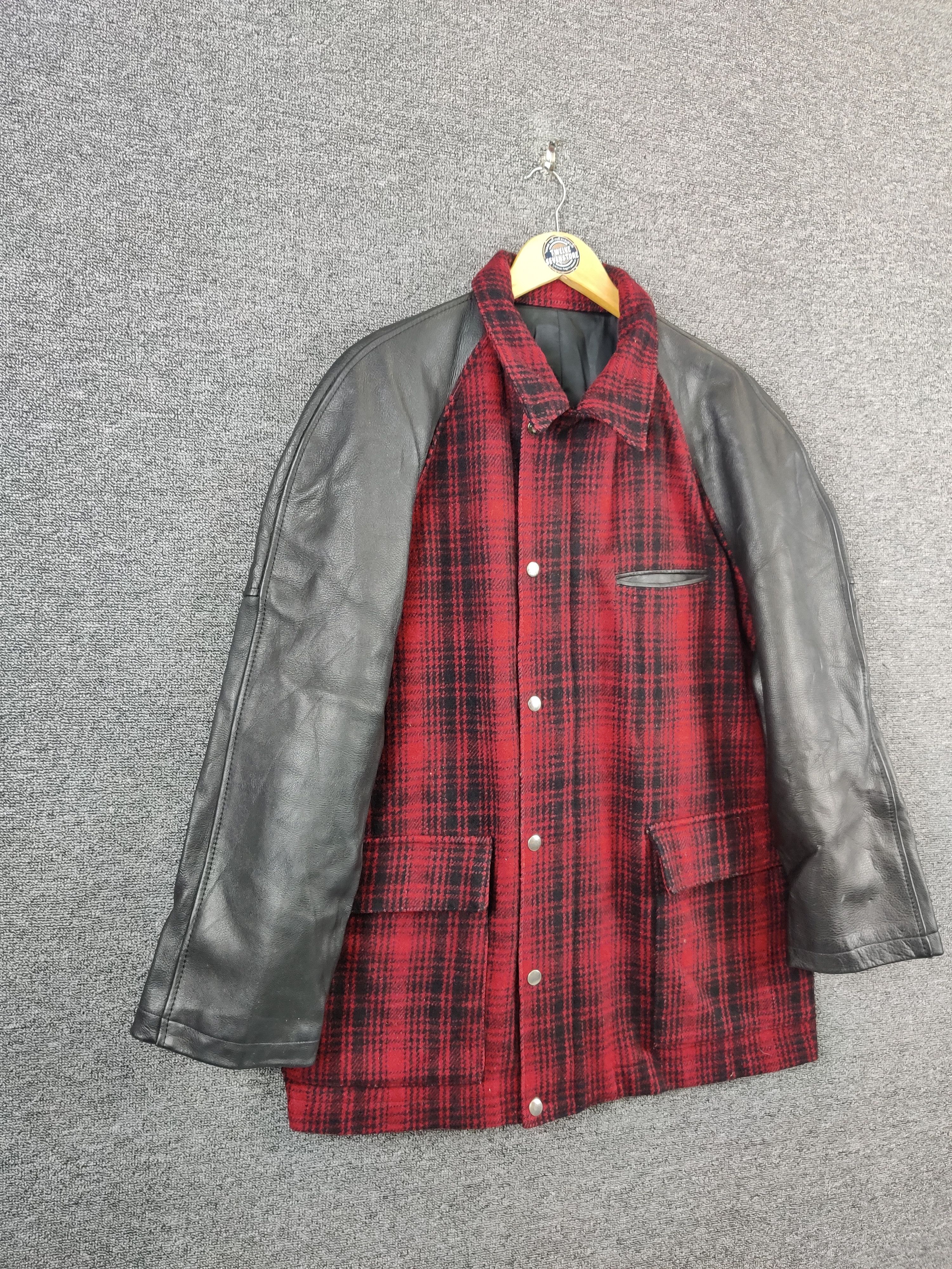 Y's for Men Vintage Ys For Men Yohji Yamamoto Wool Leather Jacket Size US XL / EU 56 / 4 - 9 Thumbnail