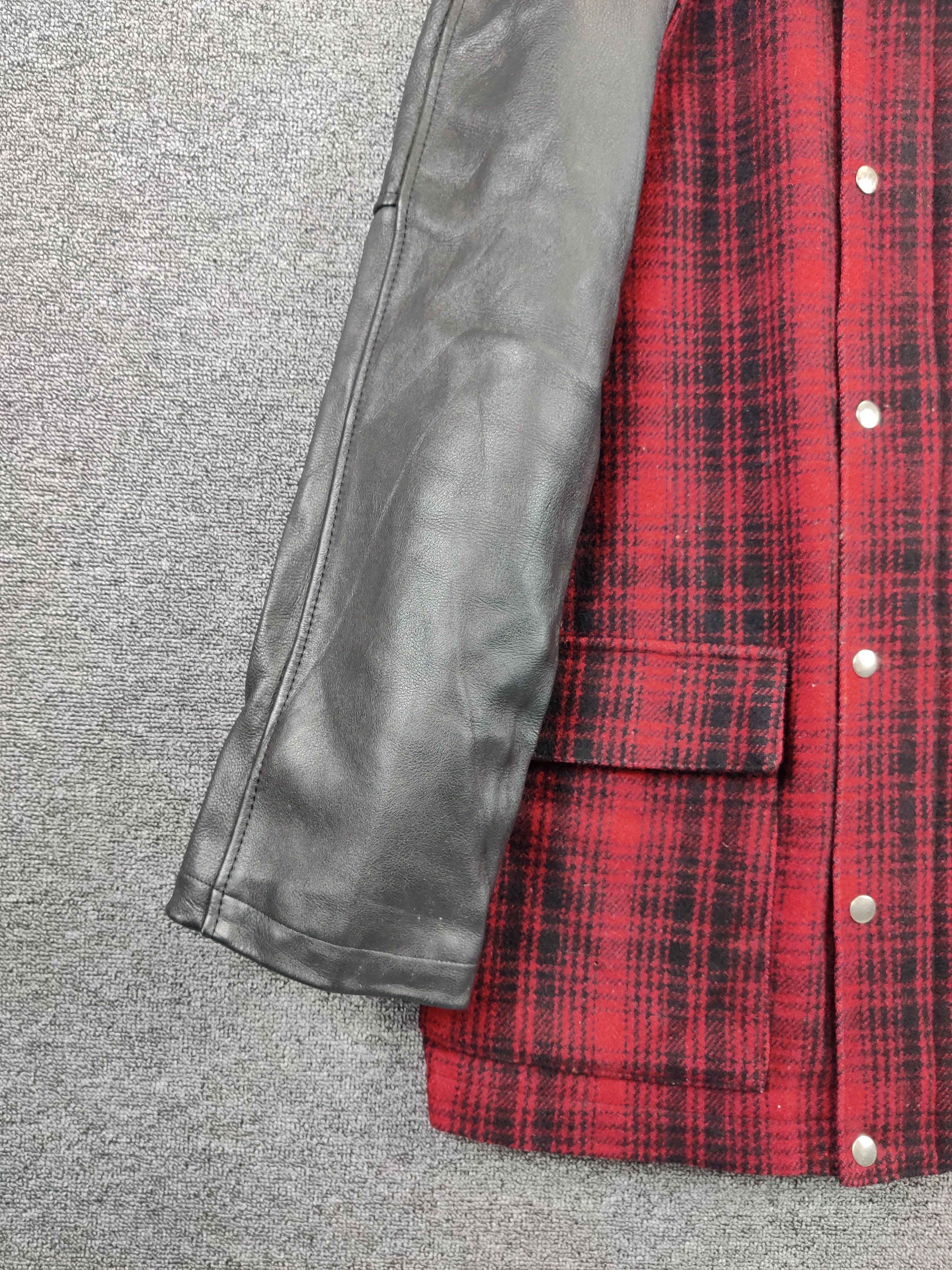 Y's for Men Vintage Ys For Men Yohji Yamamoto Wool Leather Jacket Size US XL / EU 56 / 4 - 4 Thumbnail