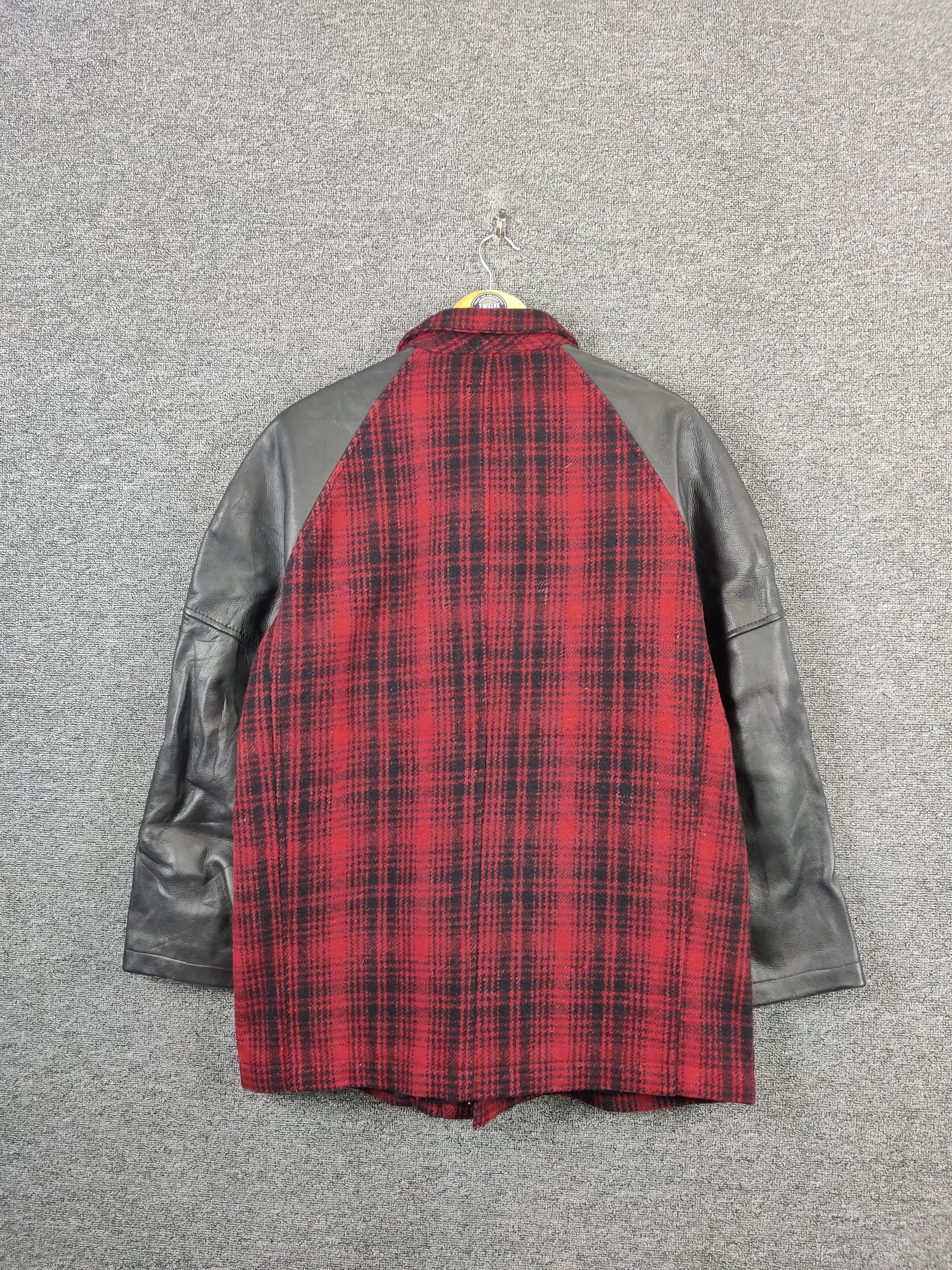 Y's for Men Vintage Ys For Men Yohji Yamamoto Wool Leather Jacket Size US XL / EU 56 / 4 - 8 Thumbnail