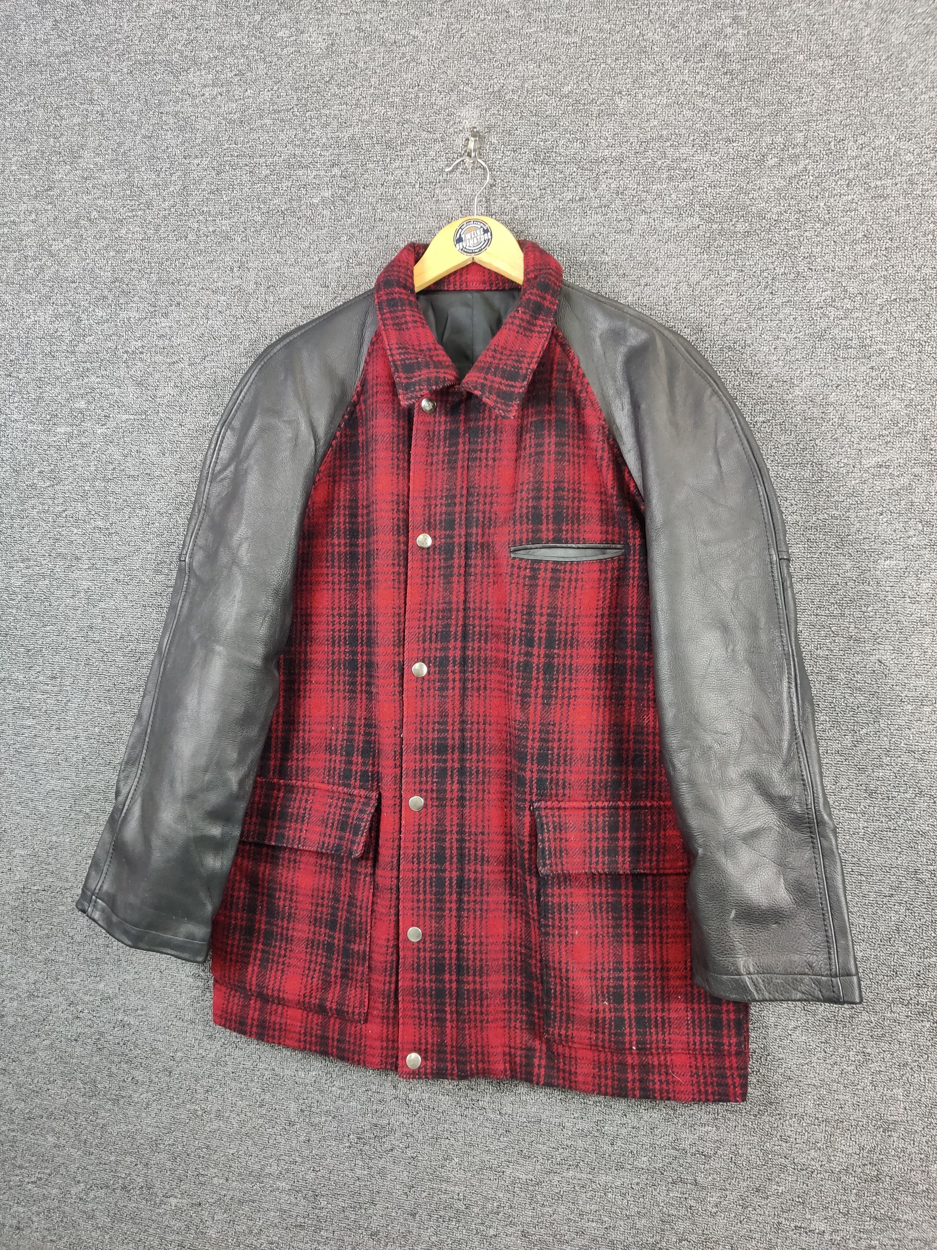 Y's for Men Vintage Ys For Men Yohji Yamamoto Wool Leather Jacket Size US XL / EU 56 / 4 - 2 Thumbnail