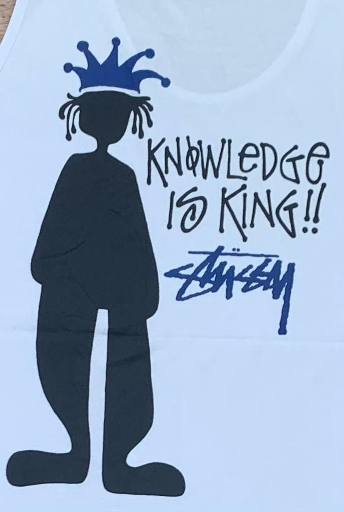 Stussy × Vintage vintage Stussy Knowledge is KING A31 Size US M / EU 48-50 / 2 - 2 Thumbnail