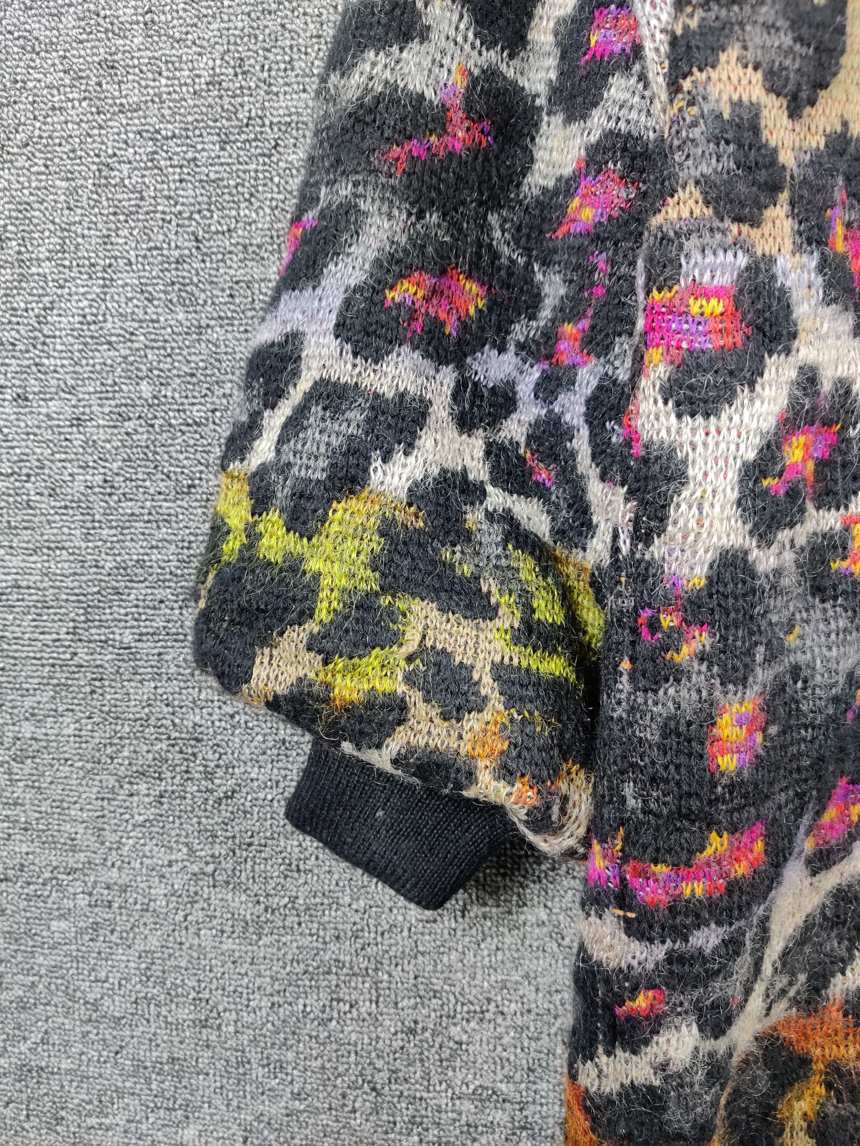 Aran Isles Knitwear × Vintage Vintage Paris Knit Cardigan Leopard Size US M / EU 48-50 / 2 - 4 Thumbnail