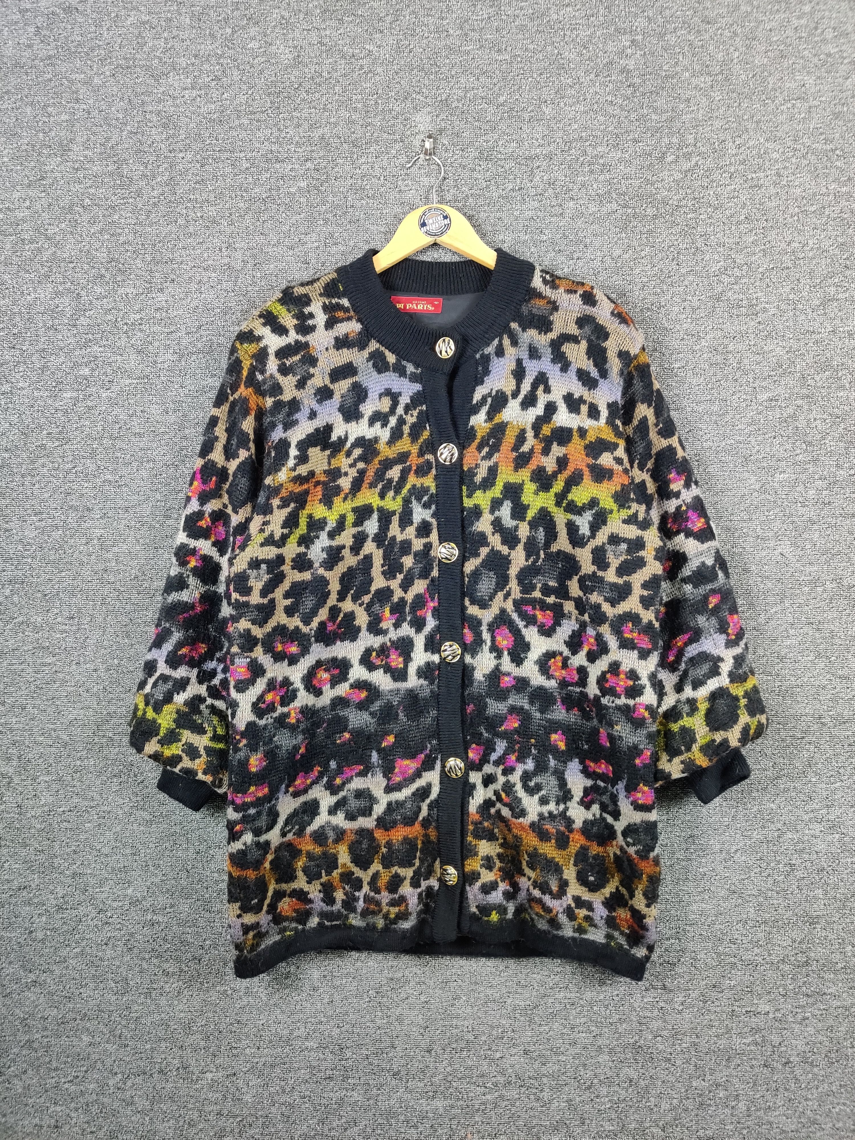 Aran Isles Knitwear Paris Knit Cardigan Leopard Button Ups Size US M / EU 48-50 / 2 - 1 Thumbnail